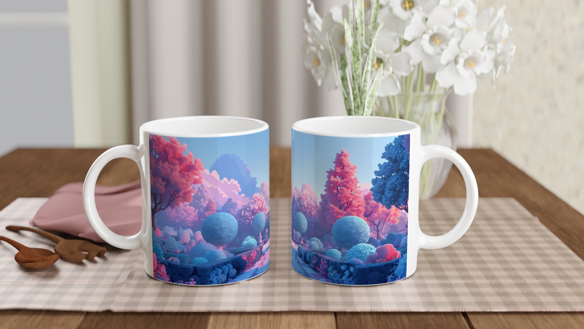 Magisk Trädgård Kaffemugg – Förtrollande Rosa & Blå Dröm i Keramik 10 ef2448a9-ad7e-429e-80b1-35dbb1841d6a