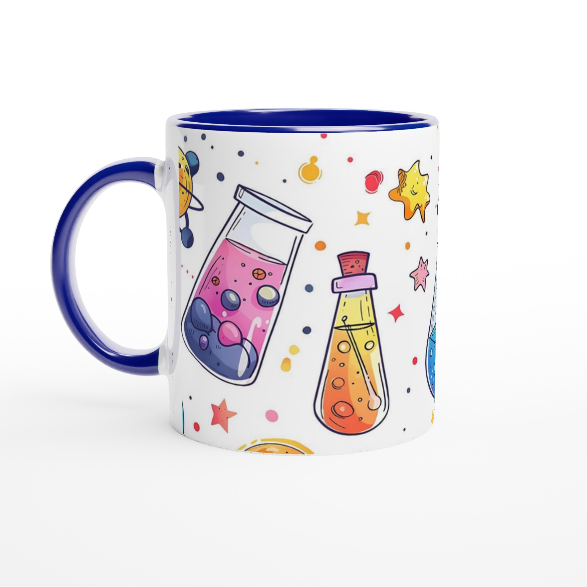 Kreativ Experimentmugg – Vetenskaplig Design i Klara Färger, 11oz Keramikmugg 4 ef2b17ed-ba13-4ef7-b33c-a741ae00a156
