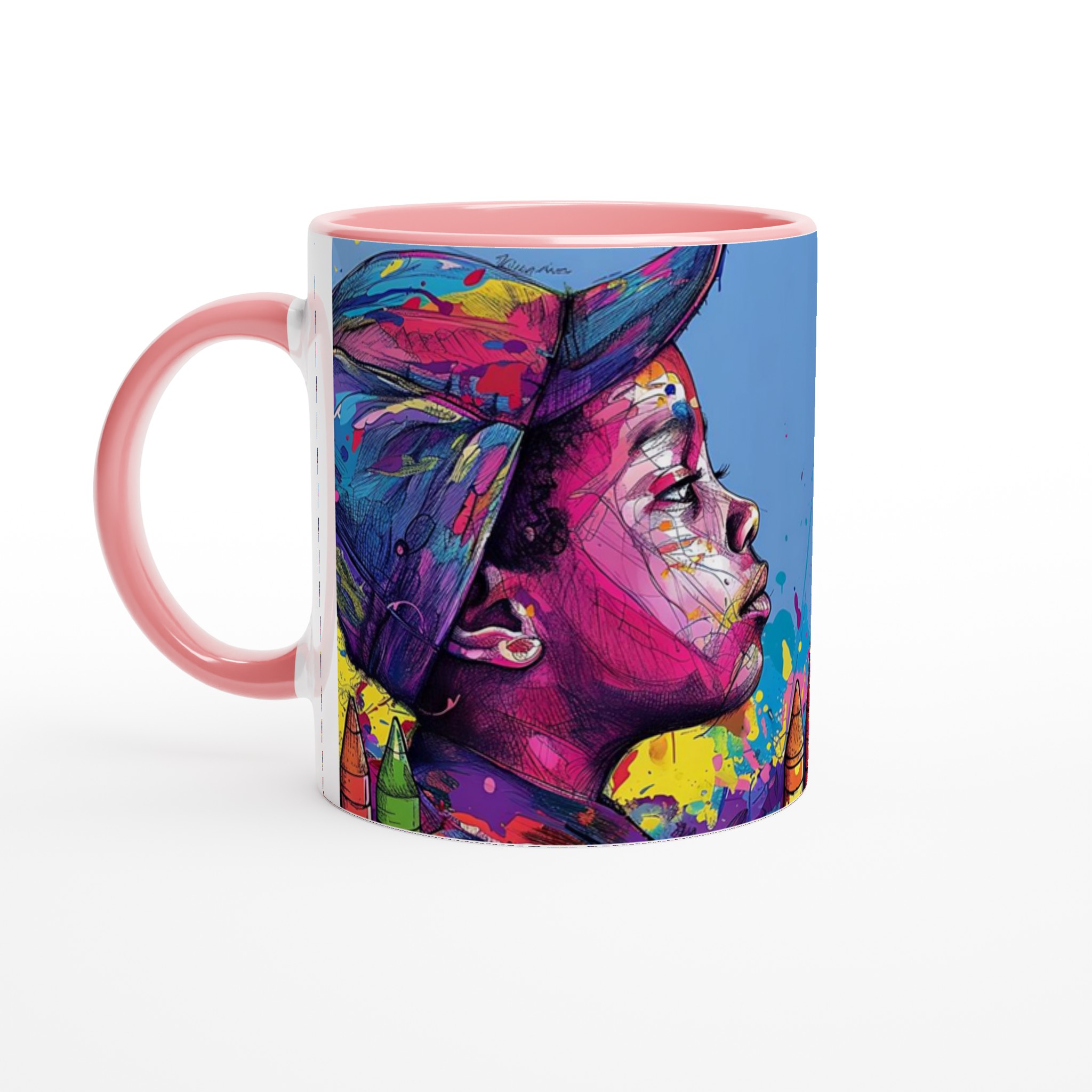 Konstnärlig Keramikmugg: Färgglad Street Art & Kreativ Design – 11oz Favorit i Flera Nyanser 6 ef36de35-4d5a-4fdd-badf-75d9a3940af5