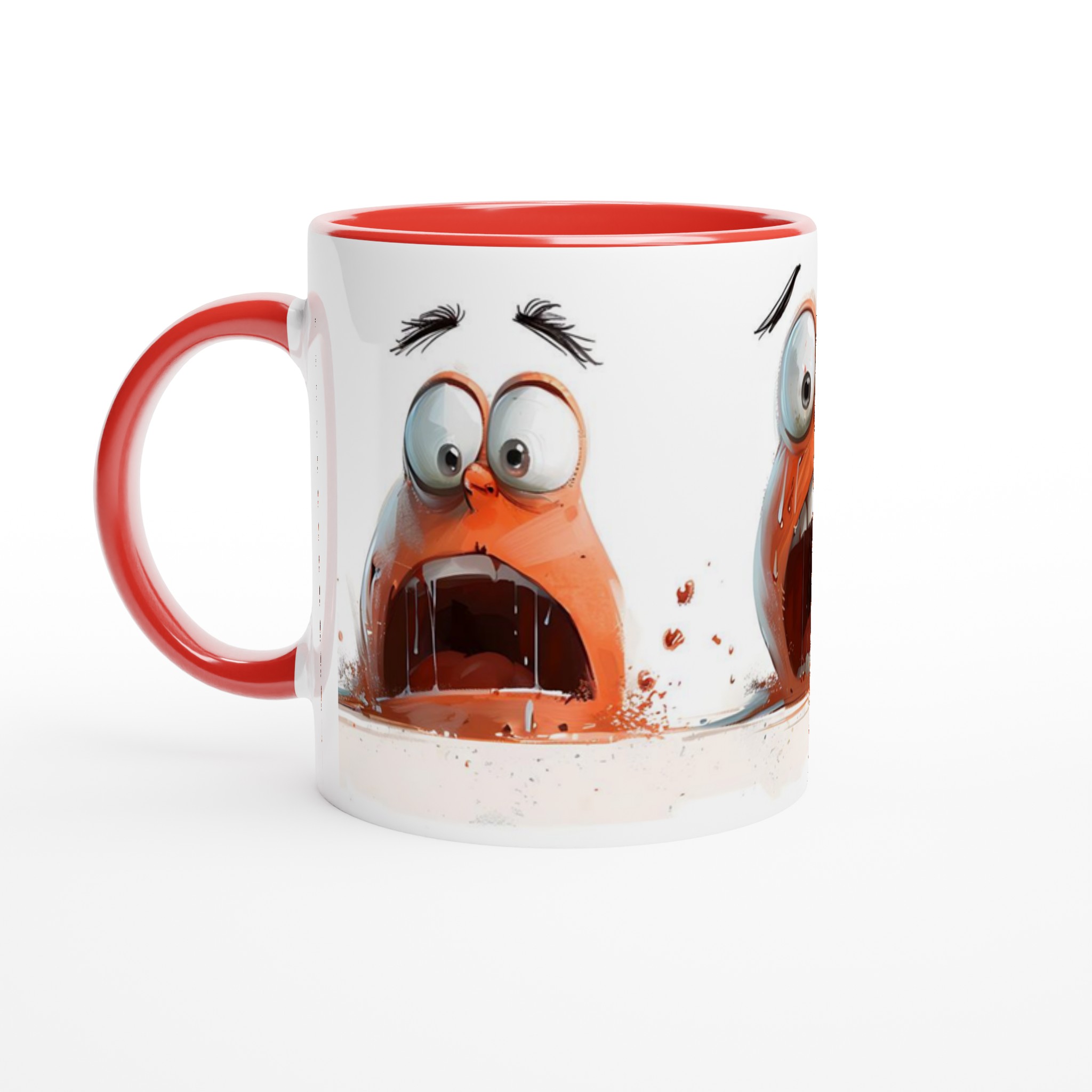 Humoristisk Chockmugg: Perfekt present med "Triple Scream"-design, tillgänglig i 7 livfulla keramikfärger 5 ef617131-6288-48e9-bbdb-1ec19fa196df