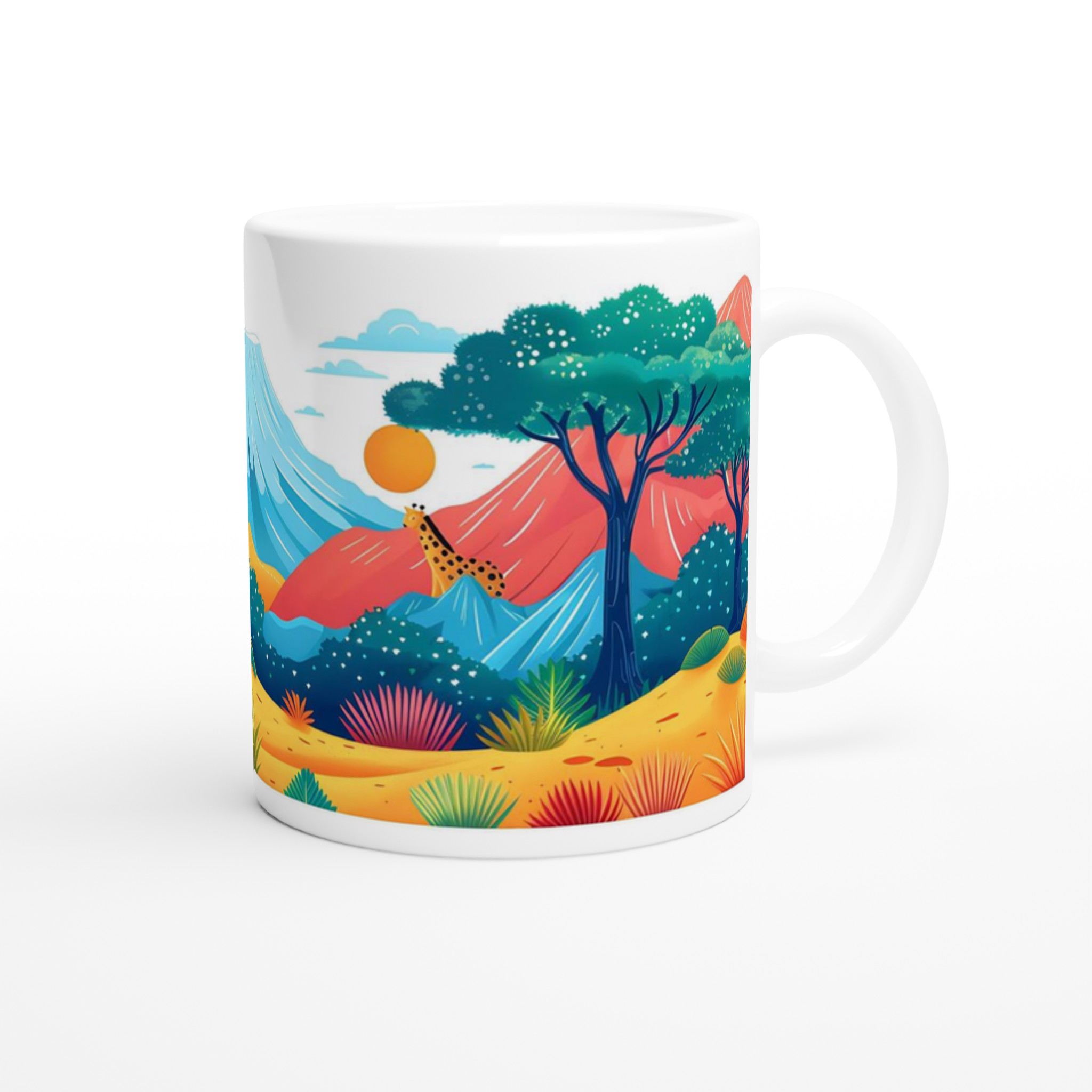 Färgsprakande Safari-Mugg - Unik Design i Keramik för Äventyr i Varje Klunk! 9 efb8d330-cd92-4a20-862f-150bd46c4bdd