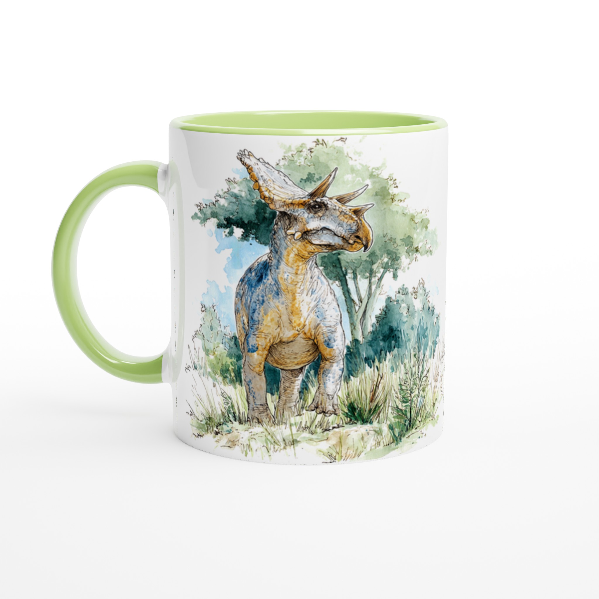 Triceratops Akvarellmugg – Handritad Dinosauriekonst för Kaffeälskare, Välj Färg! 3 f000c109-6fb8-45c3-adef-e995d7ff486f