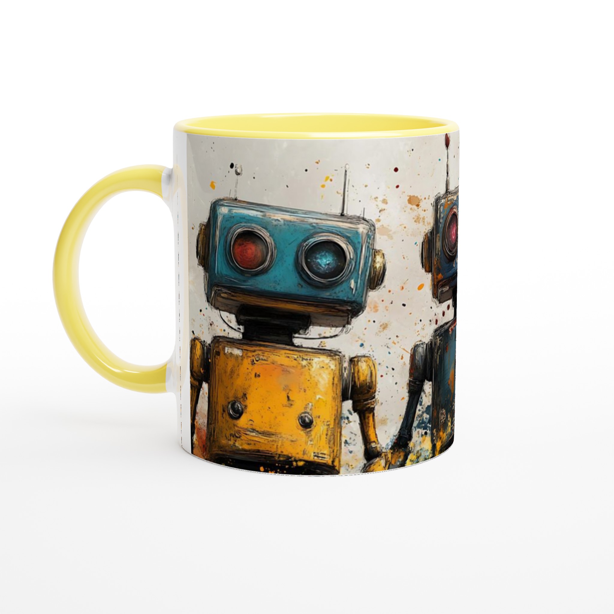 Retro Robot Art 11oz Keramikmugg – Välj din färg och ge liv åt din kaffestund! 3 f05c9a0c-ee75-4015-8e8b-831c1e78af09