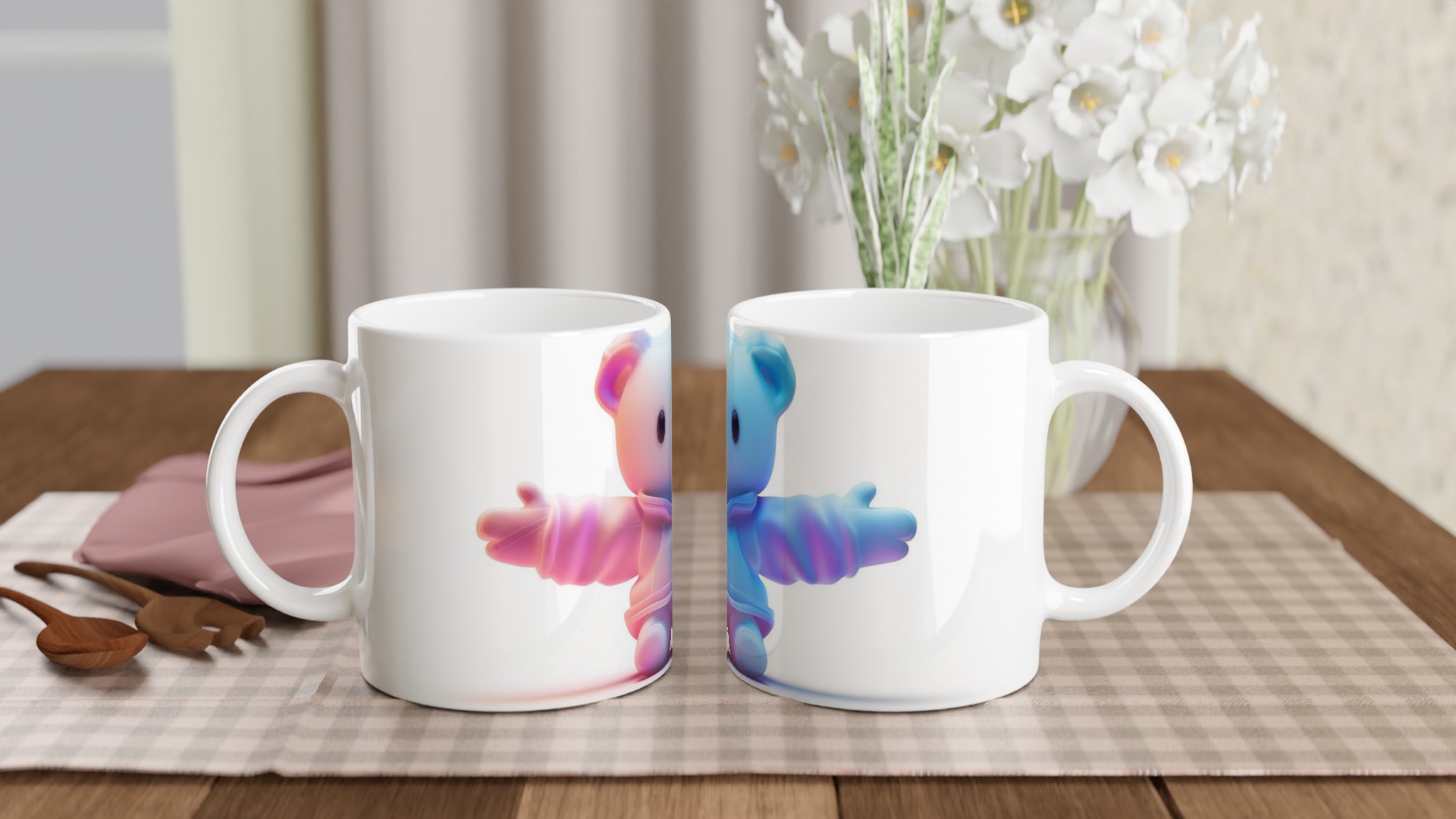 Kramgo Nallebjörnsmugg – Lekfull Design i Pastellfärger – 11oz Keramikmugg 10 f0cf6fa6-91e1-4987-8579-4805687aeb48