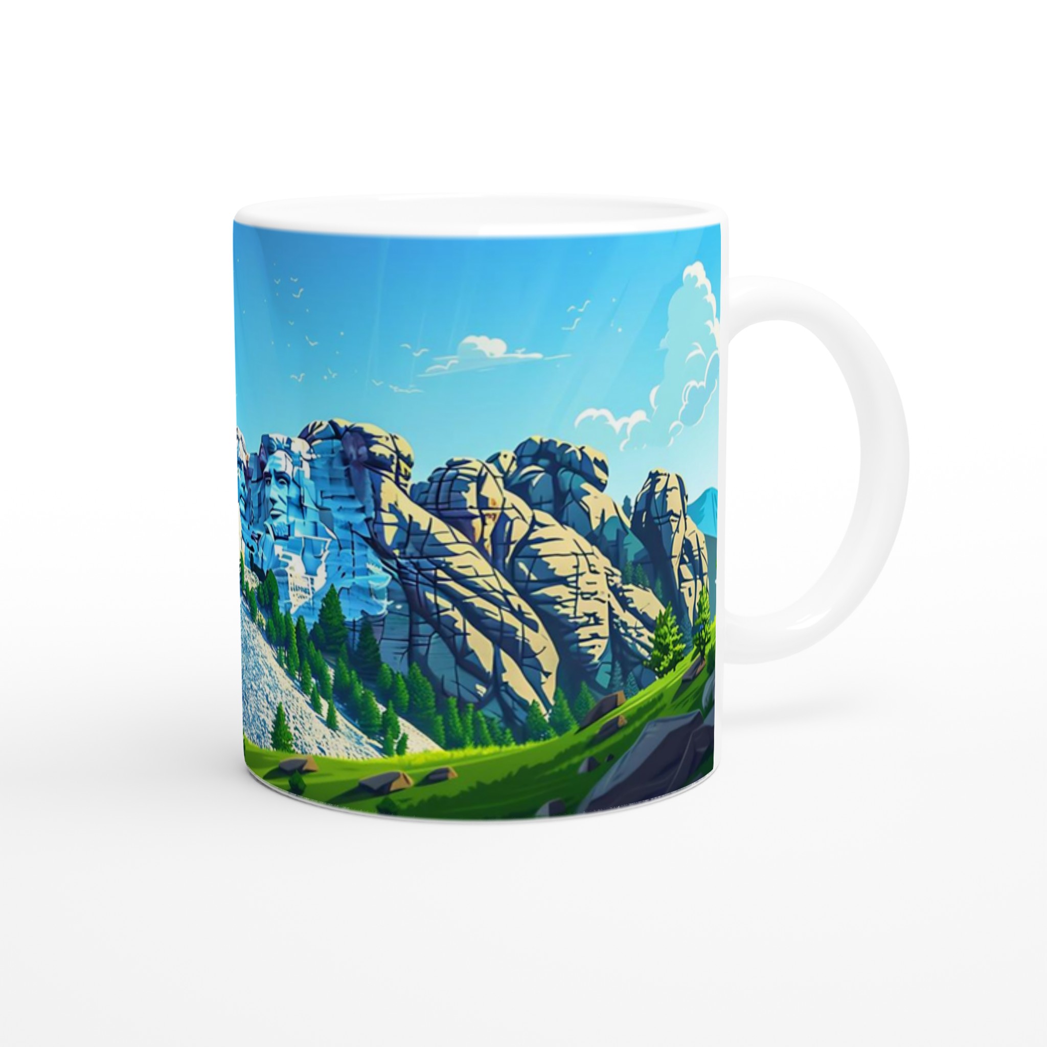 Mount Rushmore Pop Art Mugg – Ikonisk Design & Vibrant Färgval 9 f0e0a52d-a35e-4b41-9c8b-4f5f34dd27a8