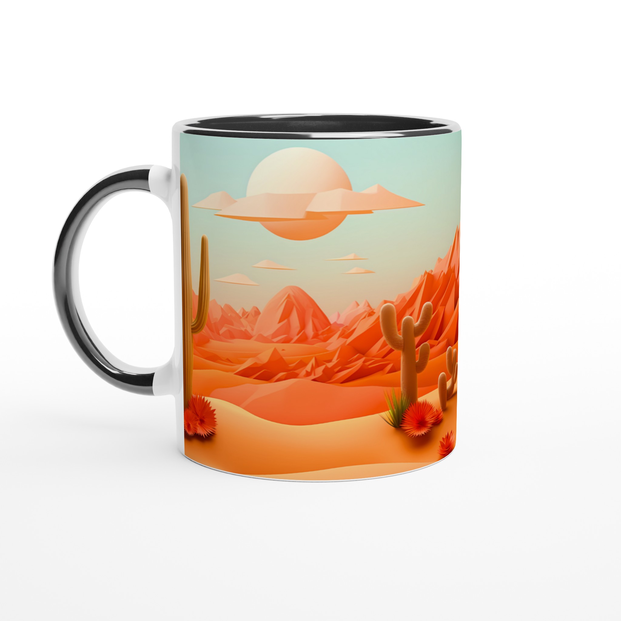 Ökenlandskap Keramikmugg - 11oz, Levande Design i Valfri Färg! 7 f0e6682d-f650-4106-91cb-5058a3dd9354