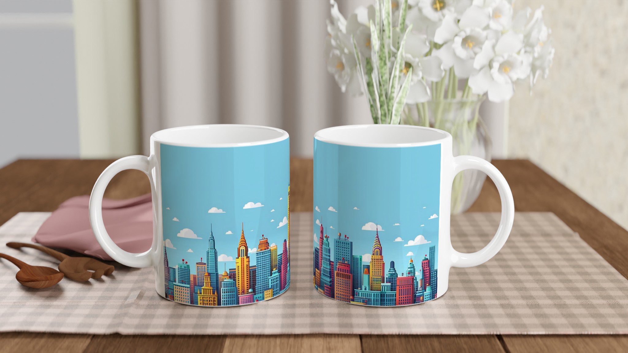 New York City Skyline Kaffemugg – Färgstark Keramikmugg i 7 Nyanser 10 f0fba873-0d06-4391-8490-8858ffac407a