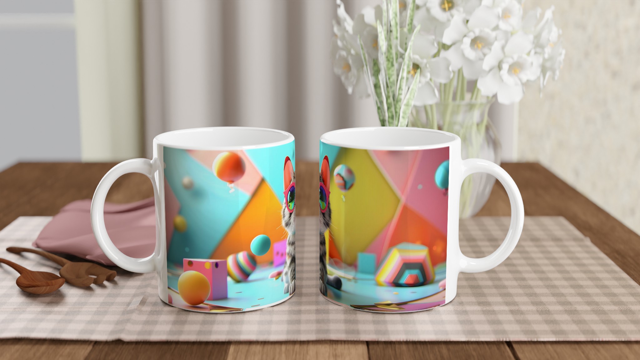 Cool Katt & Klara Färger: 11oz Keramikmugg i ditt val av sju livfulla nyanser 10 f11b94a6-a455-45ed-93c2-f93293045de2