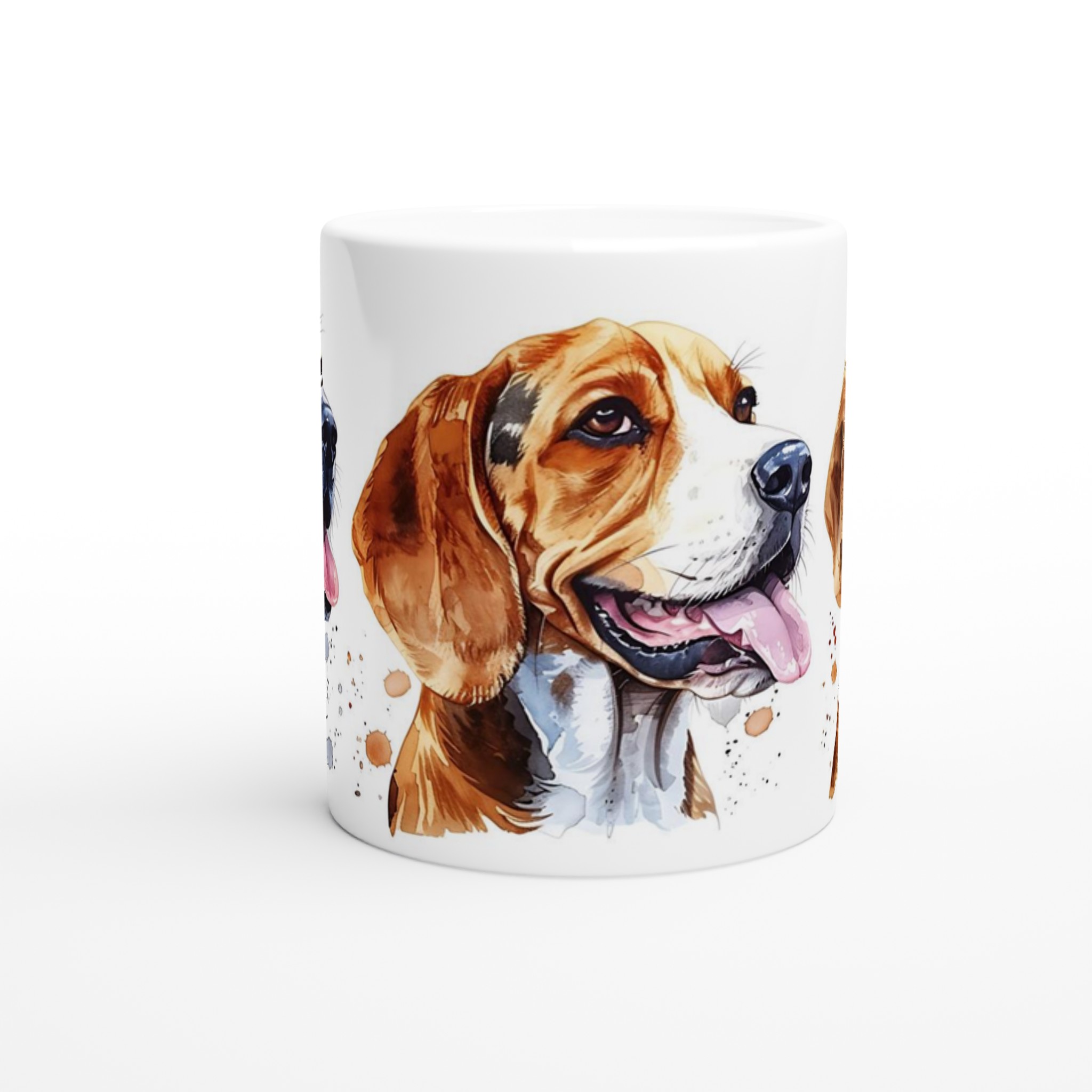 Vår Vattenglas Keramikmugg - Charmiga Beagle Valpar i Akvarell, 11 oz 8 f124aa52-c6b0-40b4-9849-d73b03c0fb0f