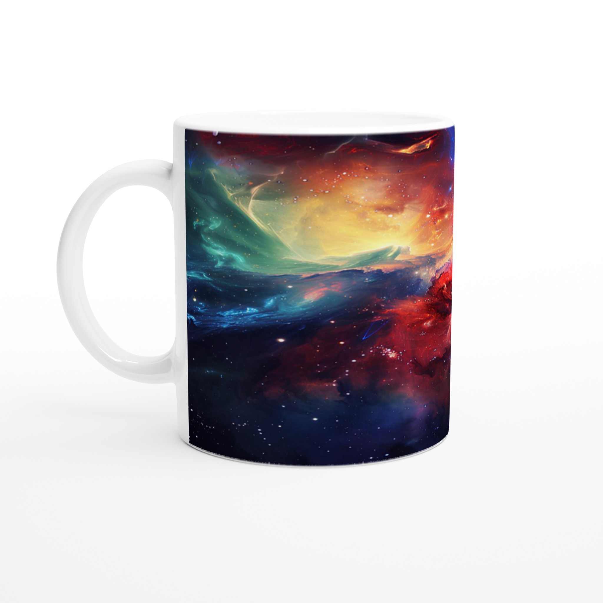 Kosmisk Nebula Keramikmugg - 11oz, Levande Rymdmotiv i ditt Färgval 1 f143c78a-20b4-4265-9996-6312043dd68e