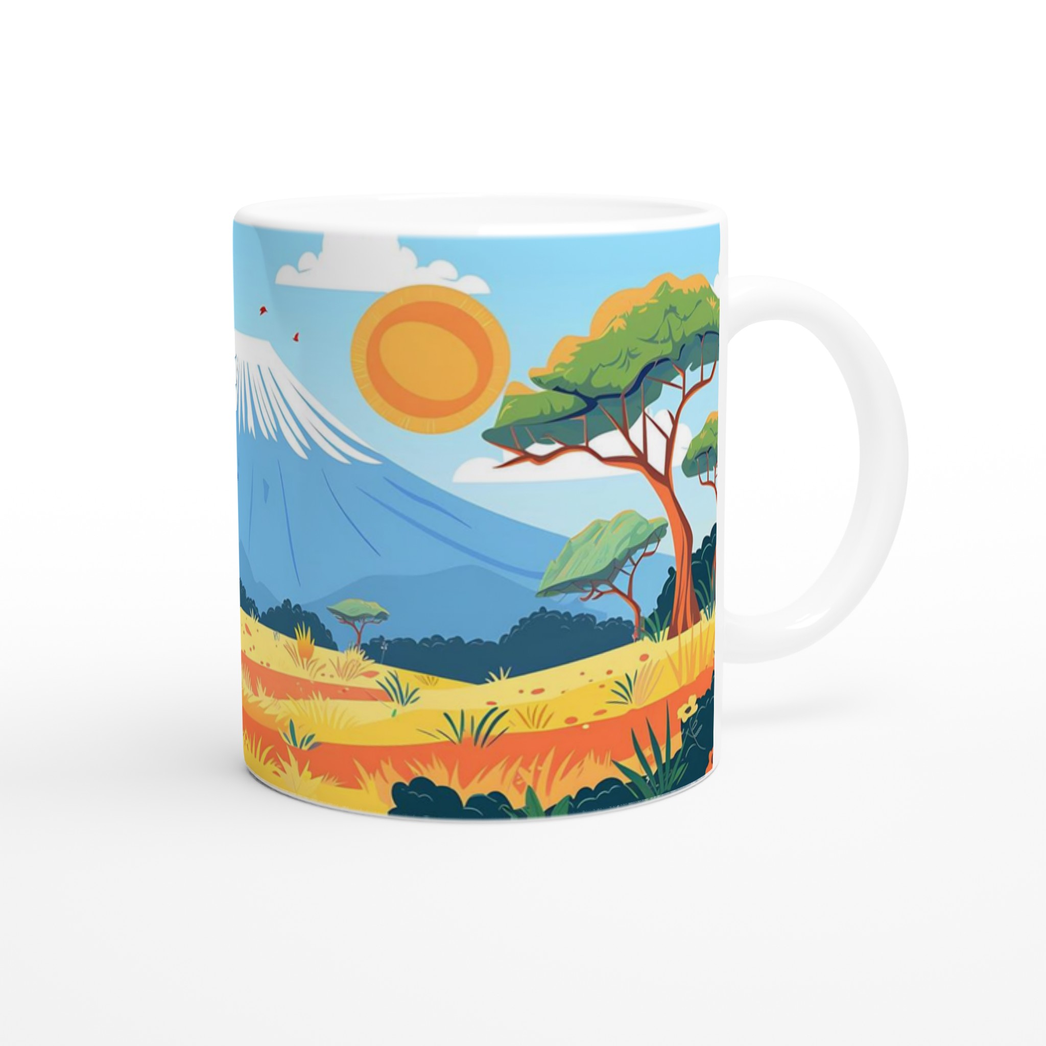 Mt. Fuji Solnedgång Keramisk Mugg – Konstfull Design i Flera Färger 9 f1943b25-5d40-4d56-a604-b5c71d0b2e25