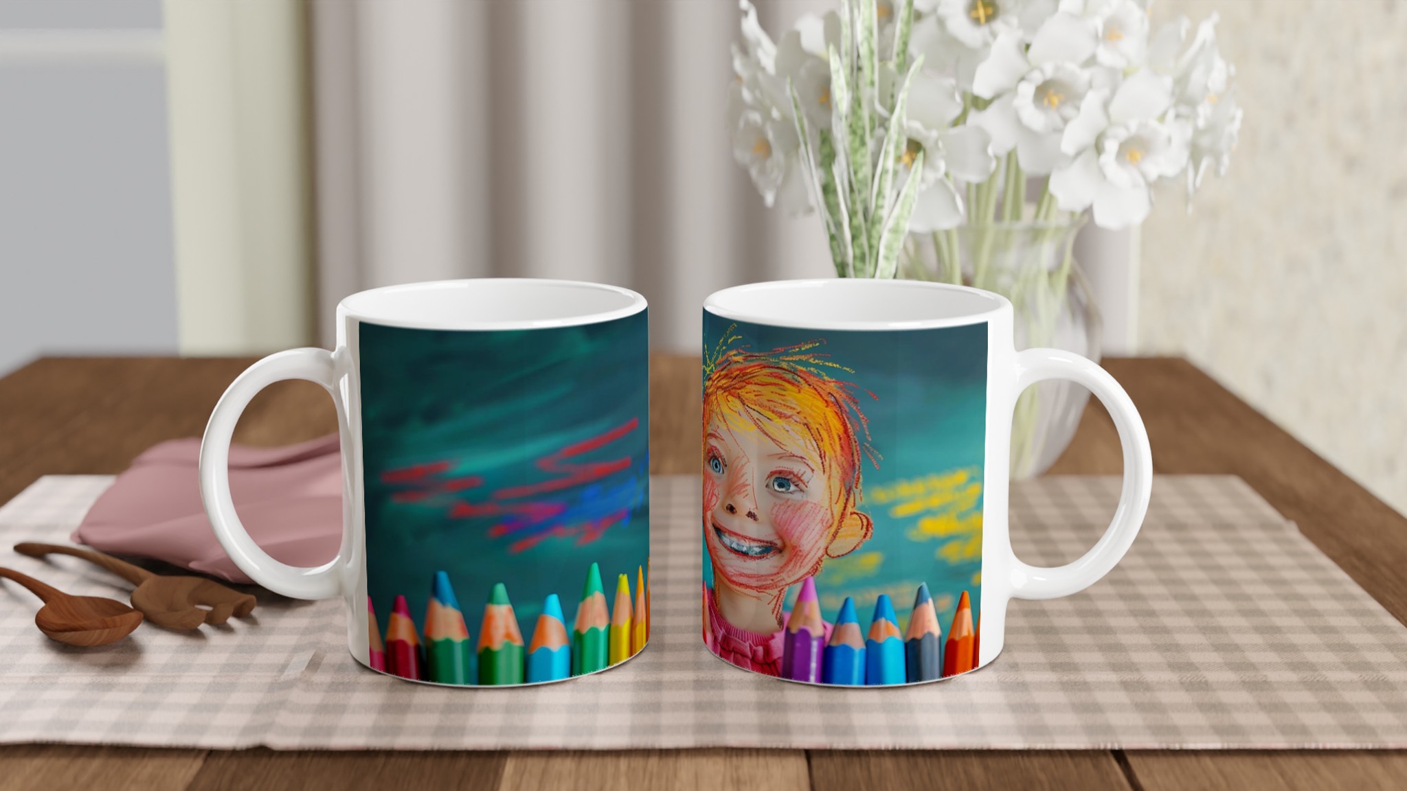 Kreativ Glädje: 11oz Keramisk Mugg för Små Konstnärer – Välj din lekfulla färg! 10 f1a3c273-62c9-4de4-be33-07dd13f5dc1c