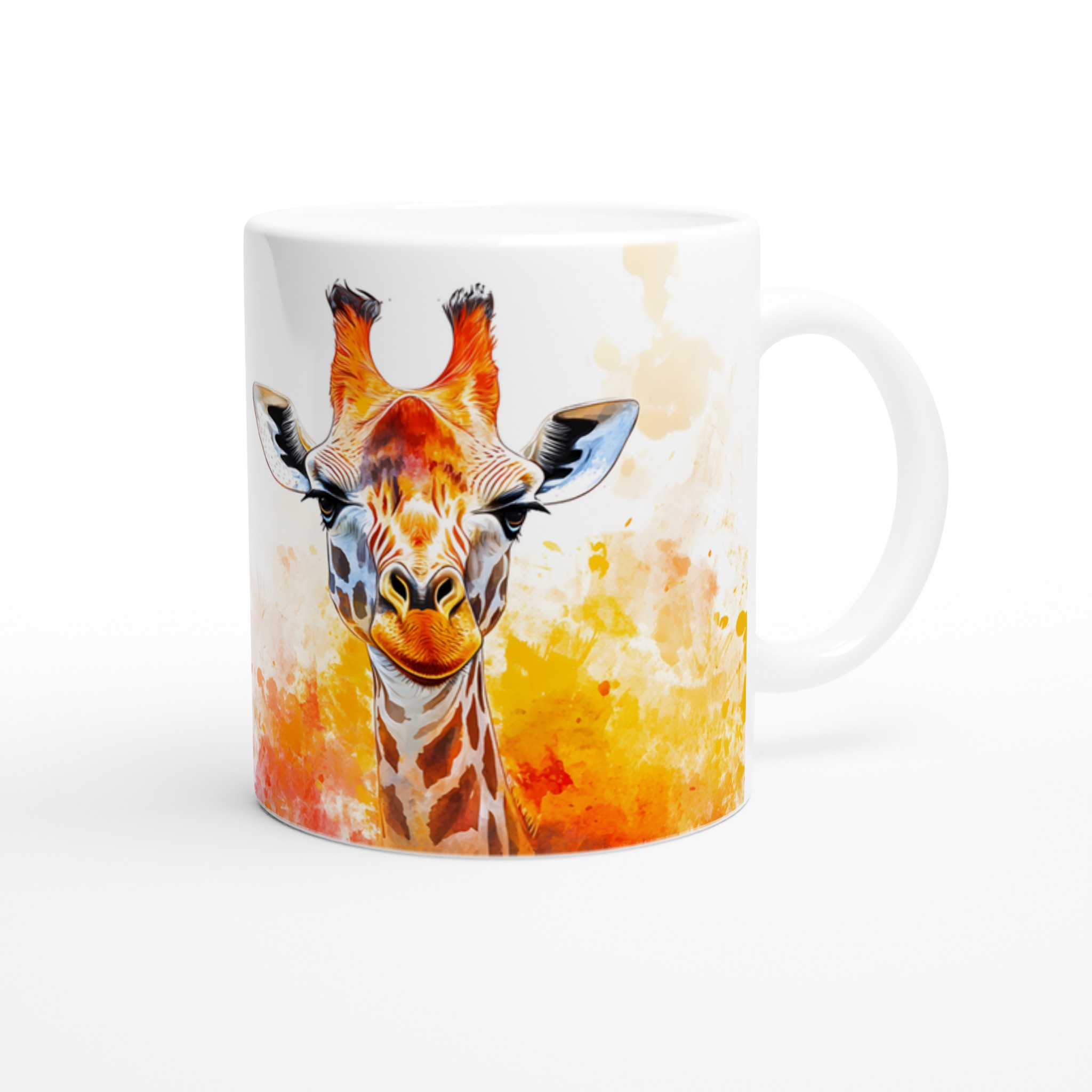 Abstrakt Giraff Konst Mugg – Livfull Akvarell Keramikmugg i 7 Färger 9 f1ba820c-7232-47f7-ad28-e86c686a8a62