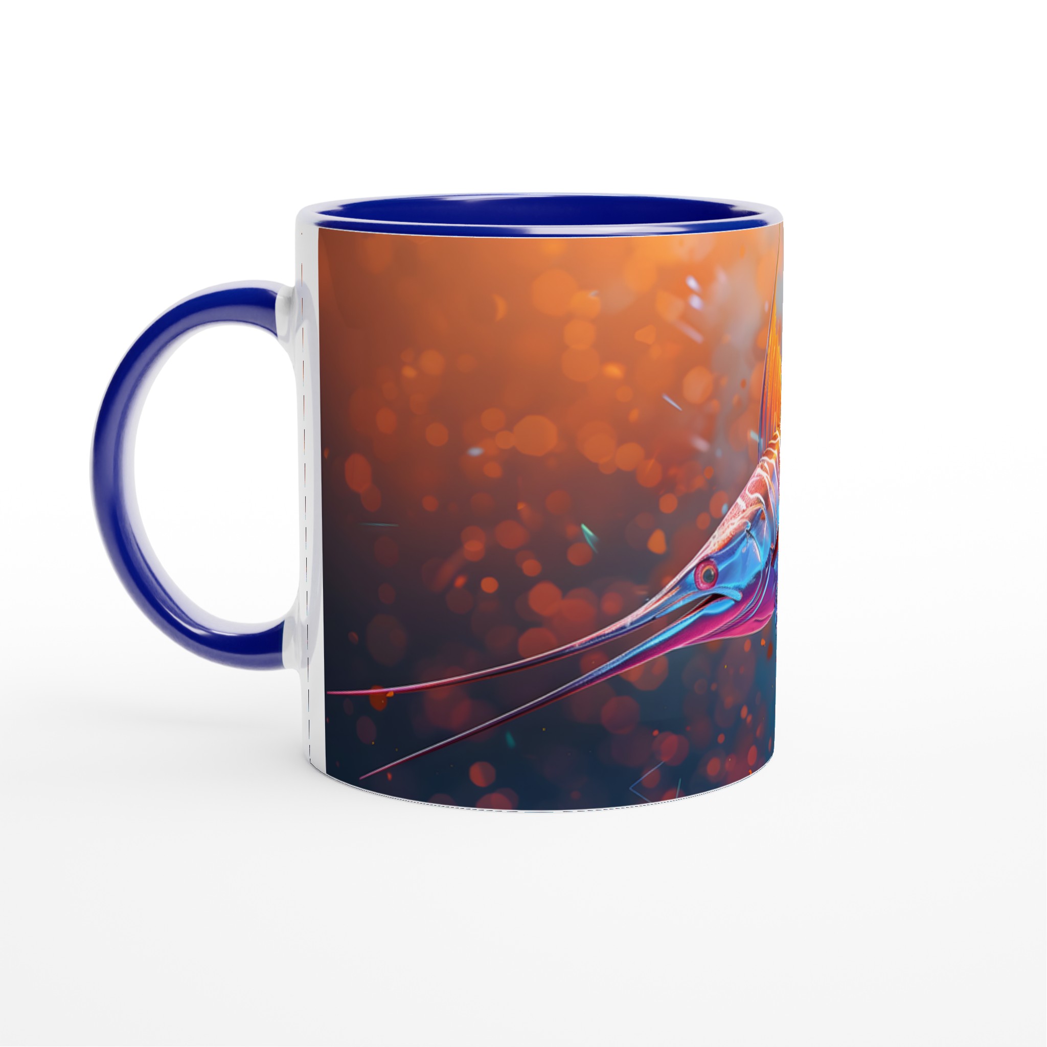 Neon Marlins Dröm: 11oz Keramisk Mugg – Färgglad Havsinspiration för varje klunk 4 f1e1b378-7cf5-49bd-97e1-afe48bf3ea35