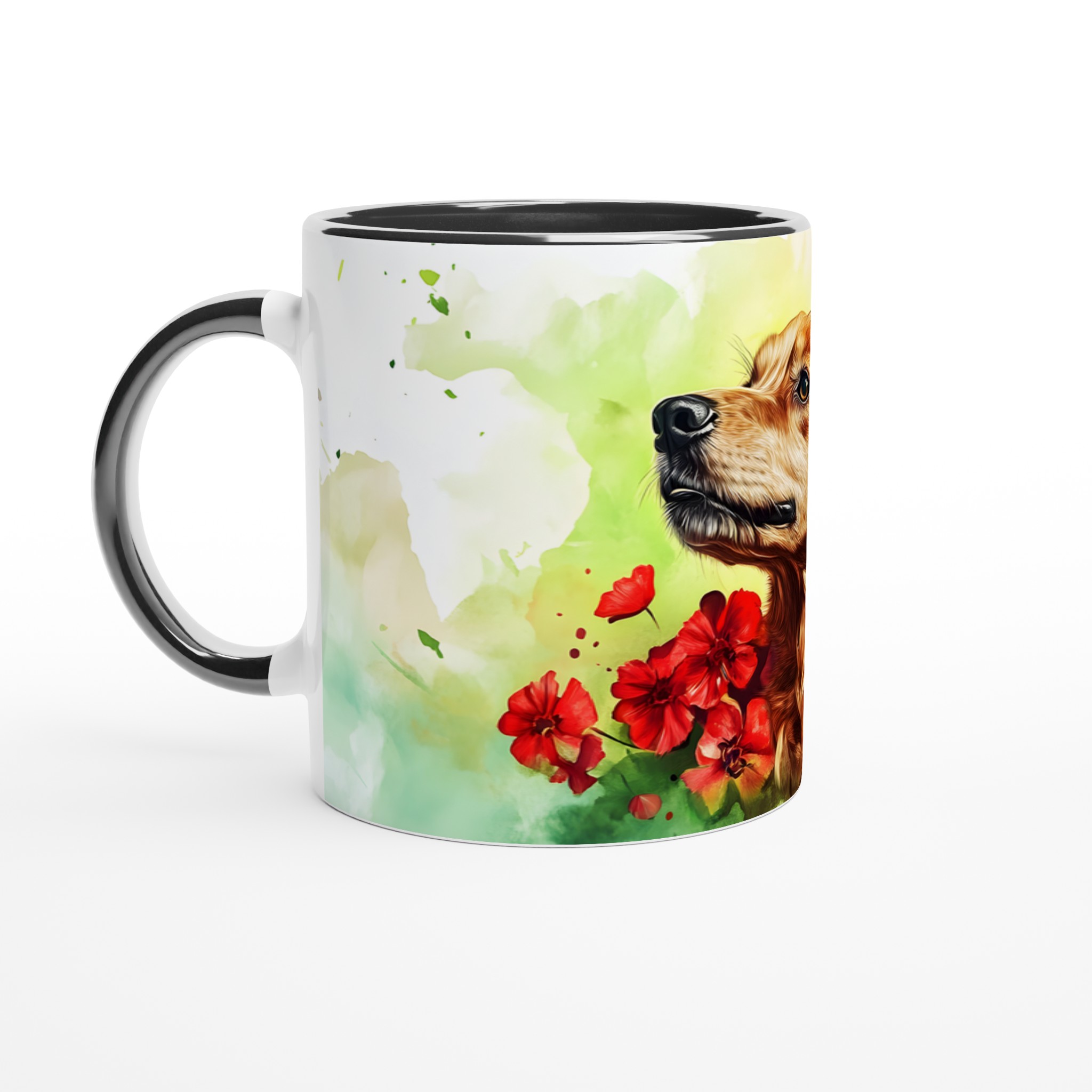 Färgsprakande Golden Retriever Keramikmugg – Perfekt för Hundälskaren i Valfri Färg! 4 f20b043e-3656-4b3b-bbf3-3923482b5ed7