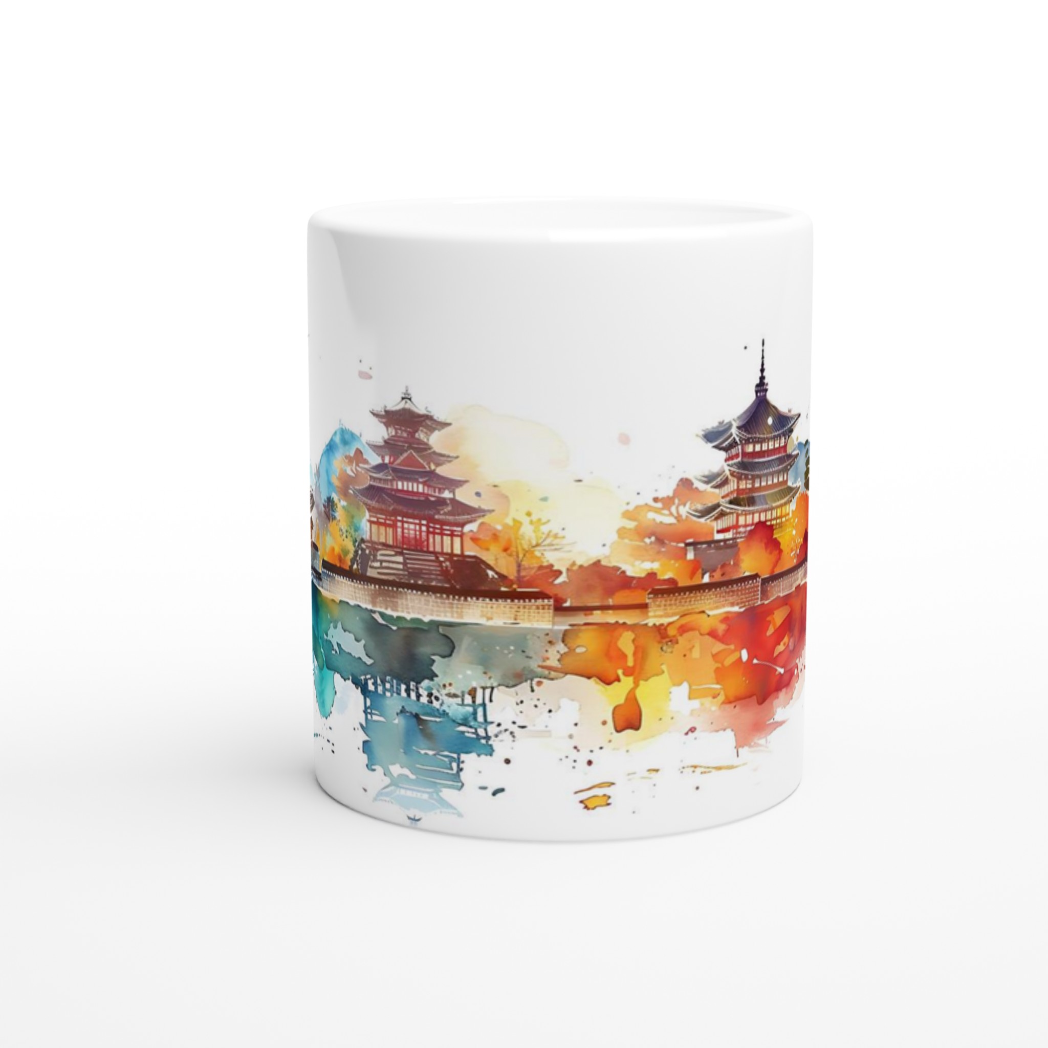 Asiatisk Stadsbild Akvarellmugg – Färgstark Keramikmugg 11oz 8 f20d8e77-9c70-4ed3-bd72-51866e1bef4c
