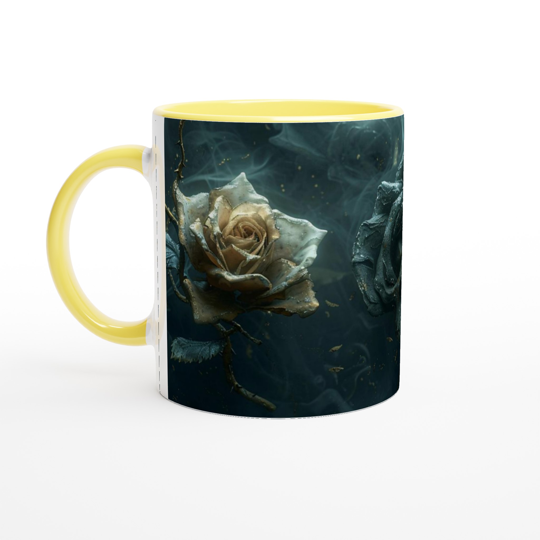 Mörk Romantik Keramikmugg - Gotisk Ros & Skalle Design i 11oz 5 f29668b2-10d8-4ff6-9d71-46723c40985c