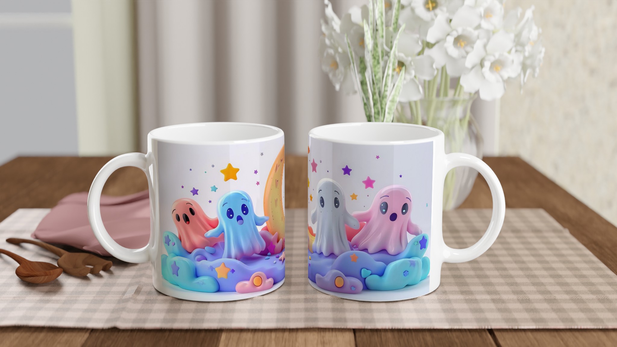 Magiska Spökvänner Mugg – Färgstark Keramisk Kaffemugg för lekfulla stunder – Välj din favoritfärg! 10 f2c39e91-c497-47a0-a7e8-7007ec8e73e5