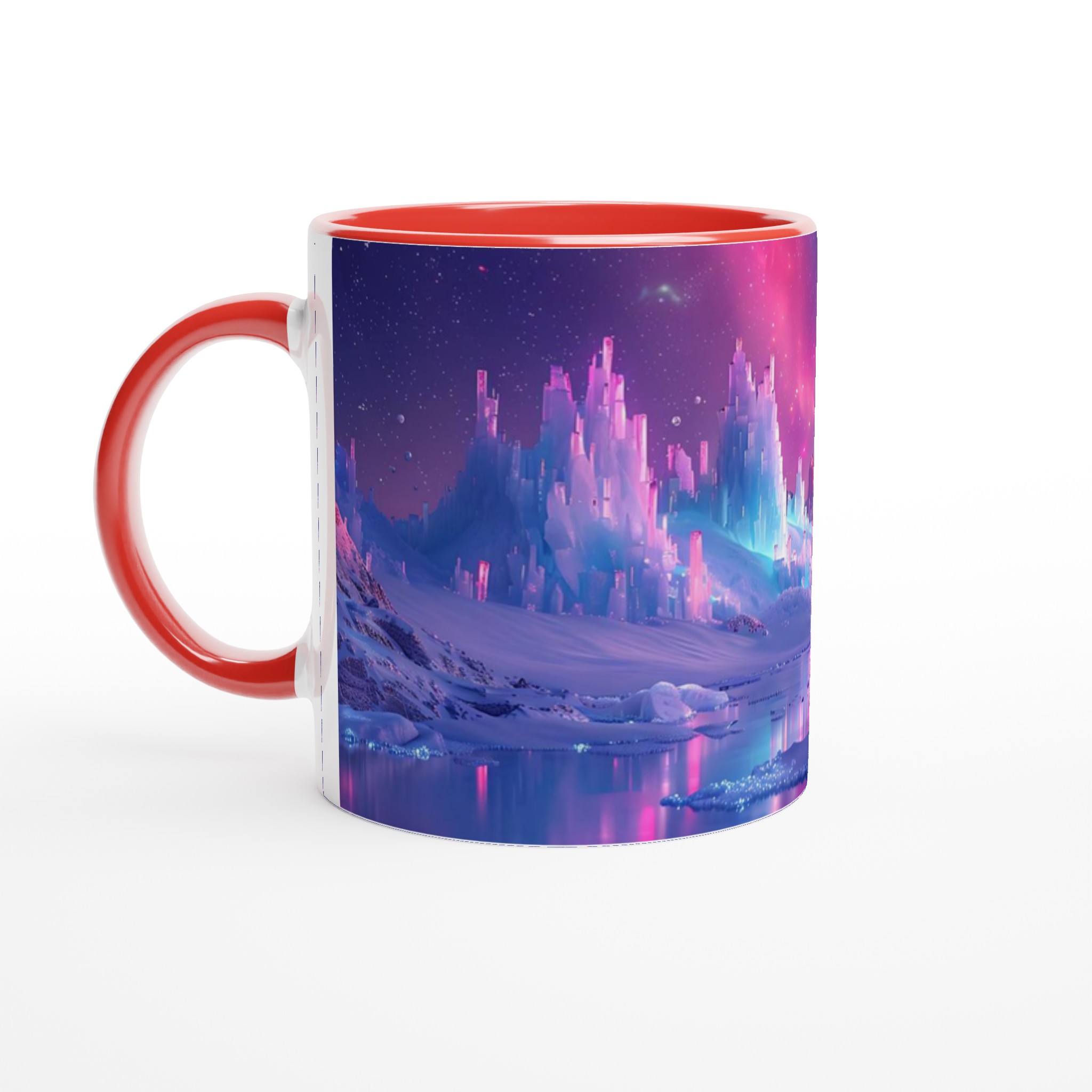 Magisk Vintermugg – Frostig Kristallstad i Skymningen – 11oz Keramisk Mugg i Valfri Färg 2 f2f9082e-54ff-4112-a658-30b88e0e43bc