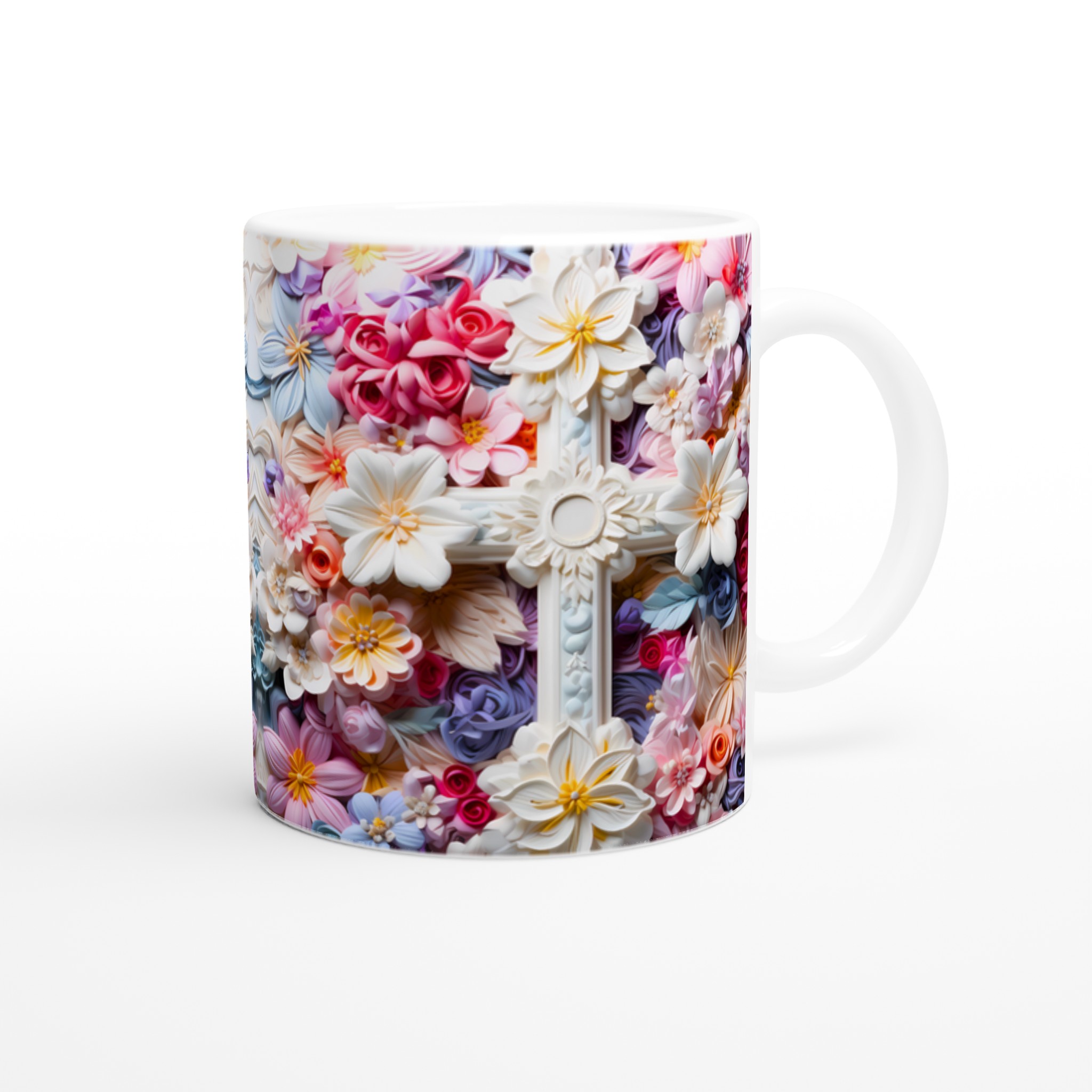 Pastellblommig Keramisk Mugg – Konstnärlig Design i Våriga Nyanser, Välj Din Färg! 9 f30bc2a6-2960-4aa1-9287-bd3dbdb25e66