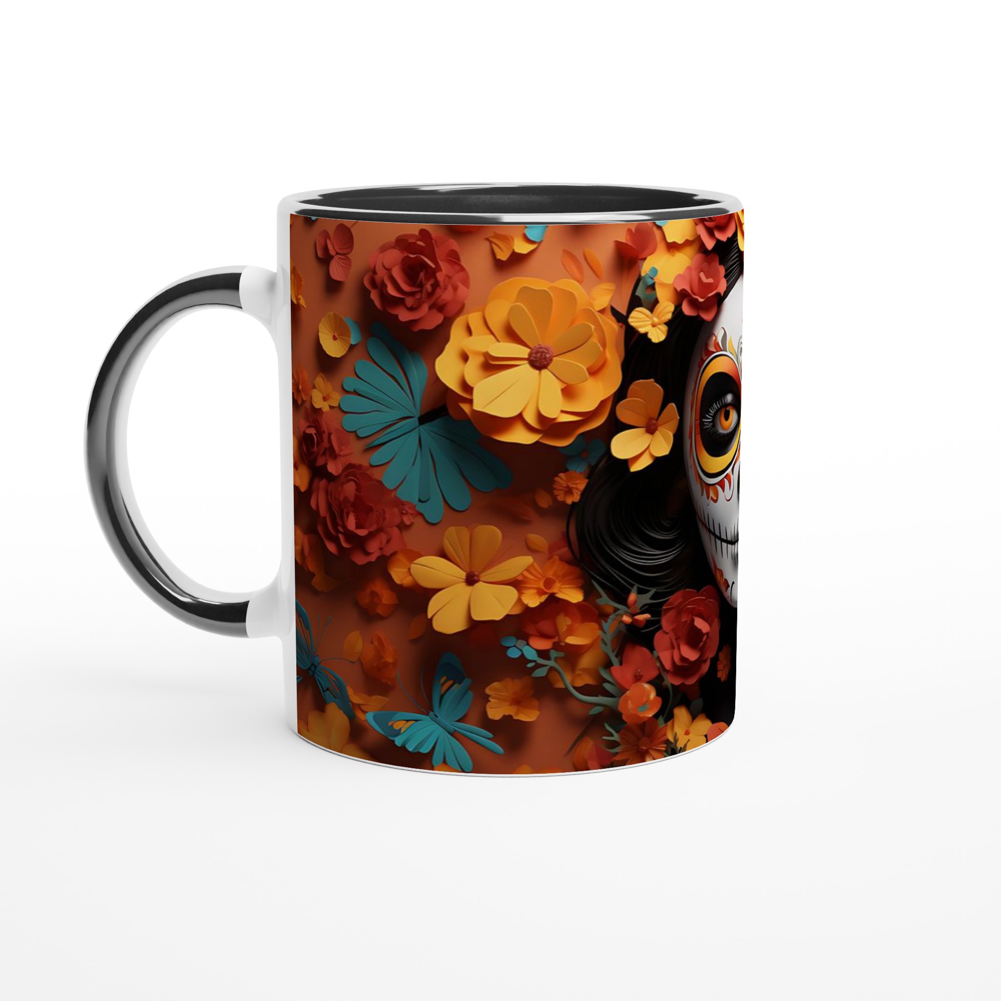 Dia de los Muertos Sugar Skull Mugg – Färgstark Keramik för Kaffe & Te i Sju Livfulla Nyanser 7 f3393655-e628-421d-8358-314df8821a6e