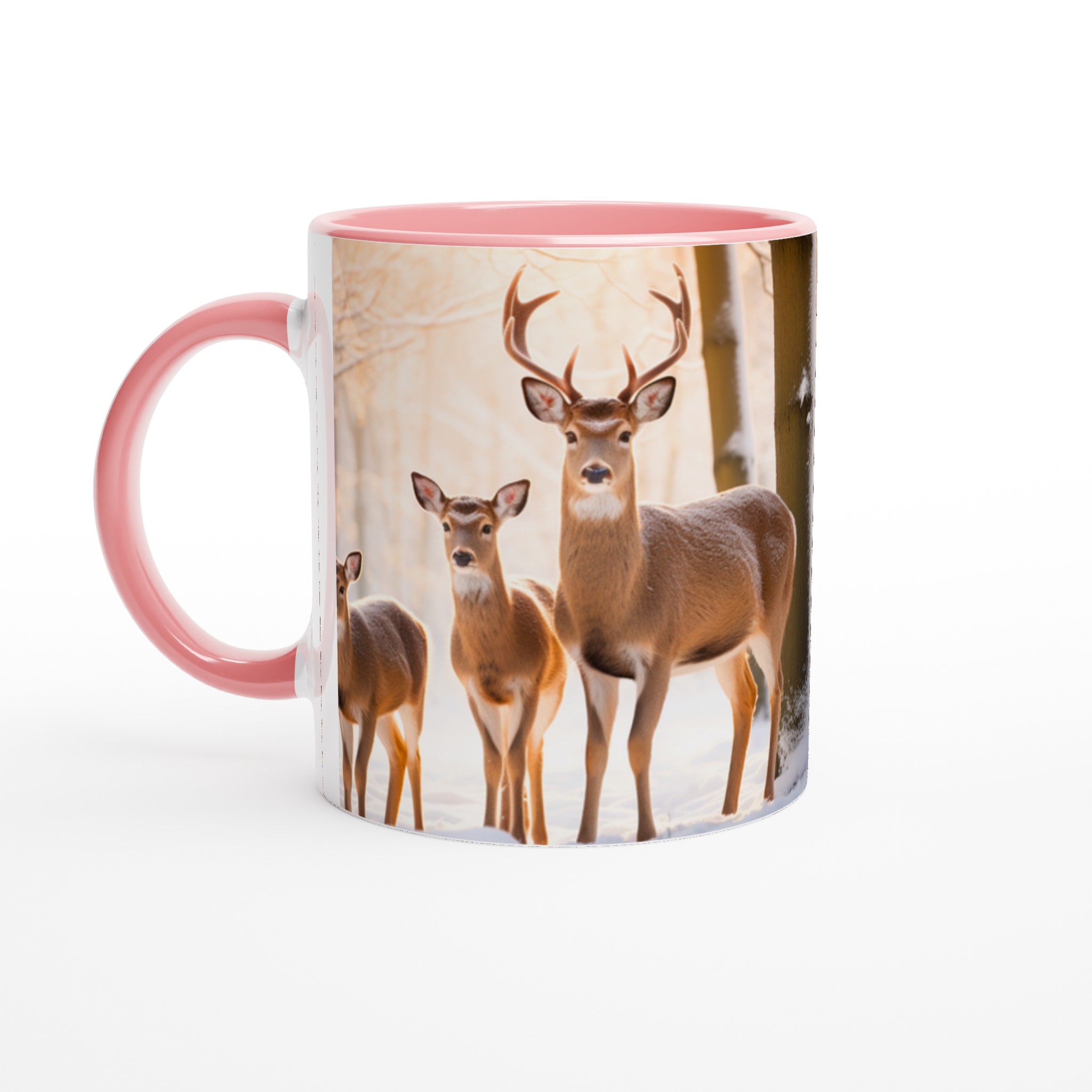 Vinterhjortfamiljen 11oz Keramisk Mugg – Fånga Vintermagin i Din Favoritfärg! 6 f34d26e2-25e4-4fdb-b648-6a0f8e278d9a