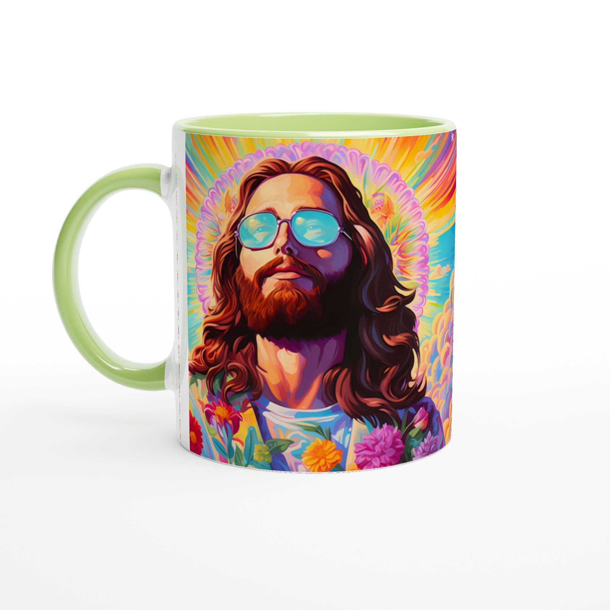 Psykedelisk Jesus Mugg: Levande Hippie Konst & Retro Vibe – 11oz Keramisk Kaffekopp 3 f362fb65-5352-4aa0-95dd-c9f65f200d70