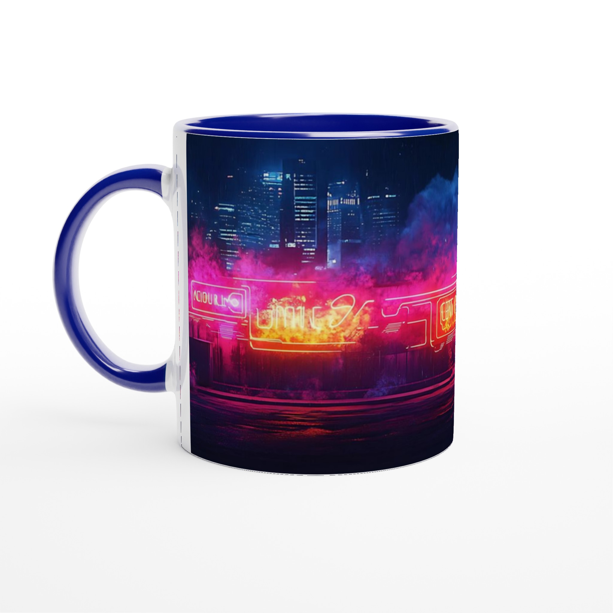 Neon Nattstad Mugg – Lysande Retro Vibes för Din Fikastund i 11 oz keramik 7 f39f9a42-17e4-42f7-bda4-1de4c4b07622
