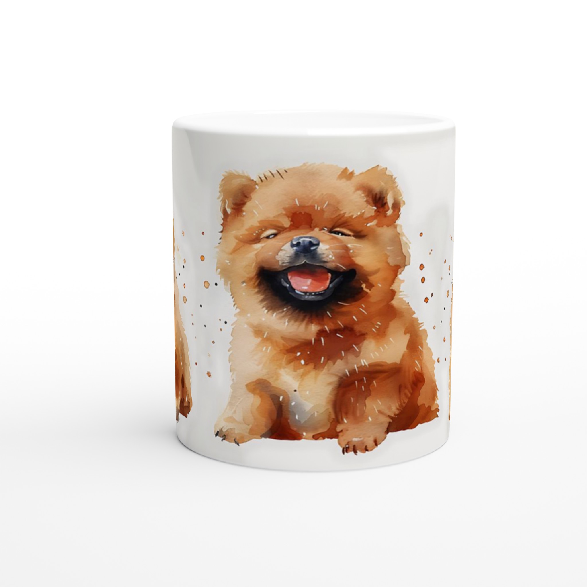 Glad Chow Chow Valp Keramisk Mugg – Charmigt Akvarellmotiv för Hundälskare, Välj Din Favoritfärg! 8 f42739f4-ce4b-4dc8-b371-188a4e14e4d5