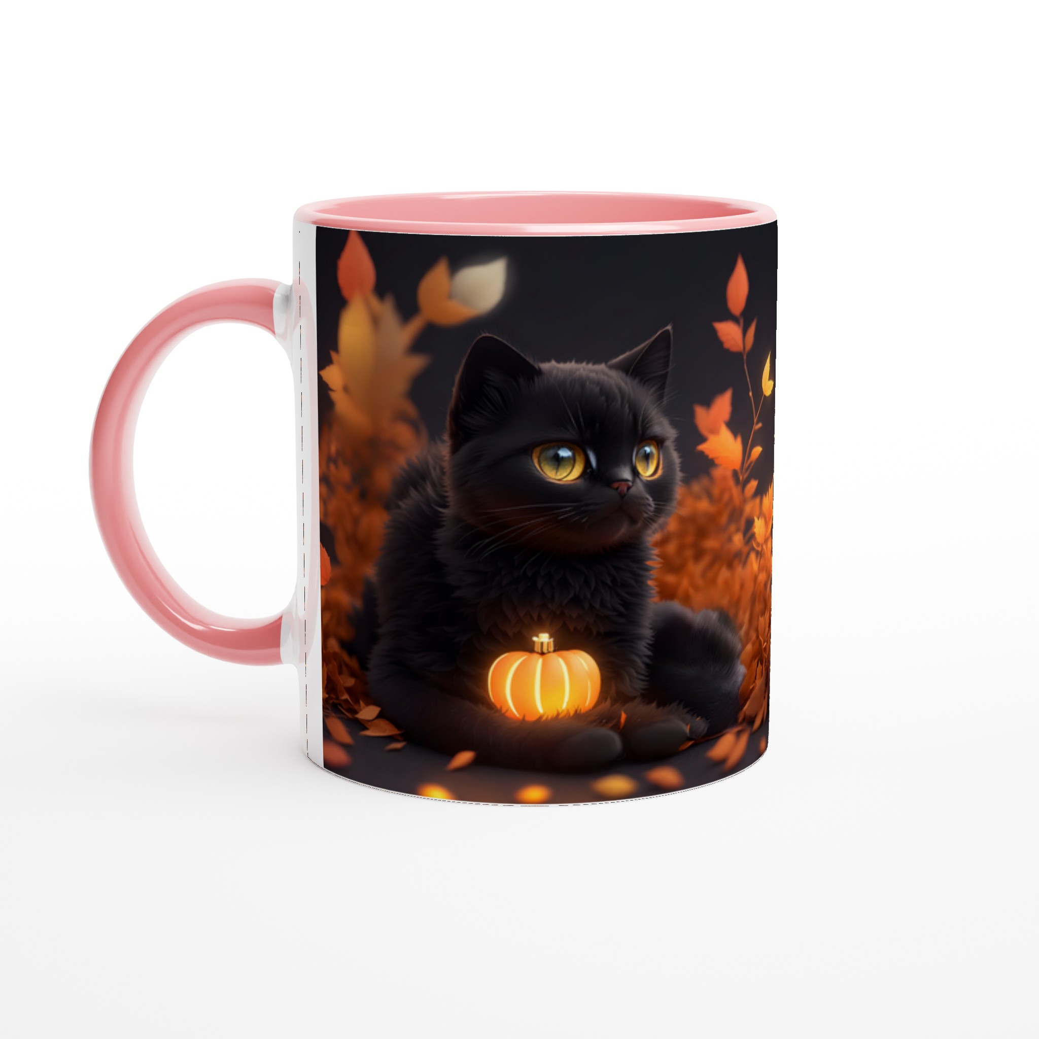 Mystisk Svart Katt Halloween Mugg – Perfekt för Höstens Mys, Välj Din Färg! 7 f438b918-71b5-4a97-b41f-b848731b9a9f