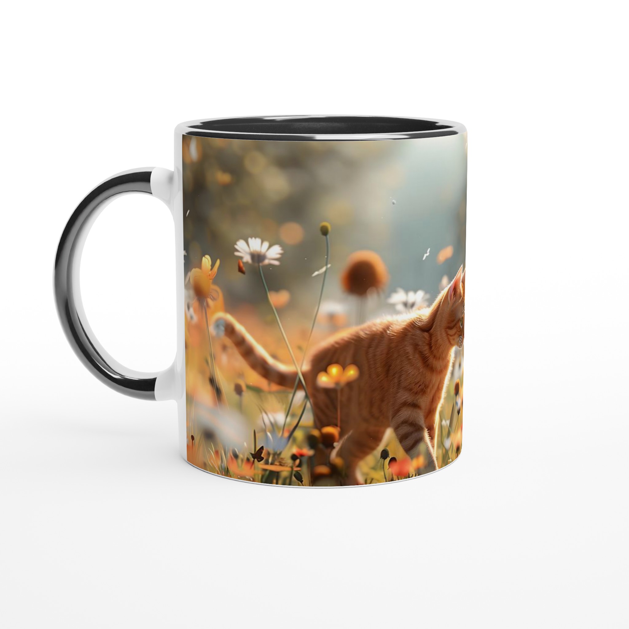 Katt & Fjäril - Magisk Keramikmugg i Solnedgångens Färger 7 f44bcebc-166a-4d41-98fa-e3cb88e83ad6