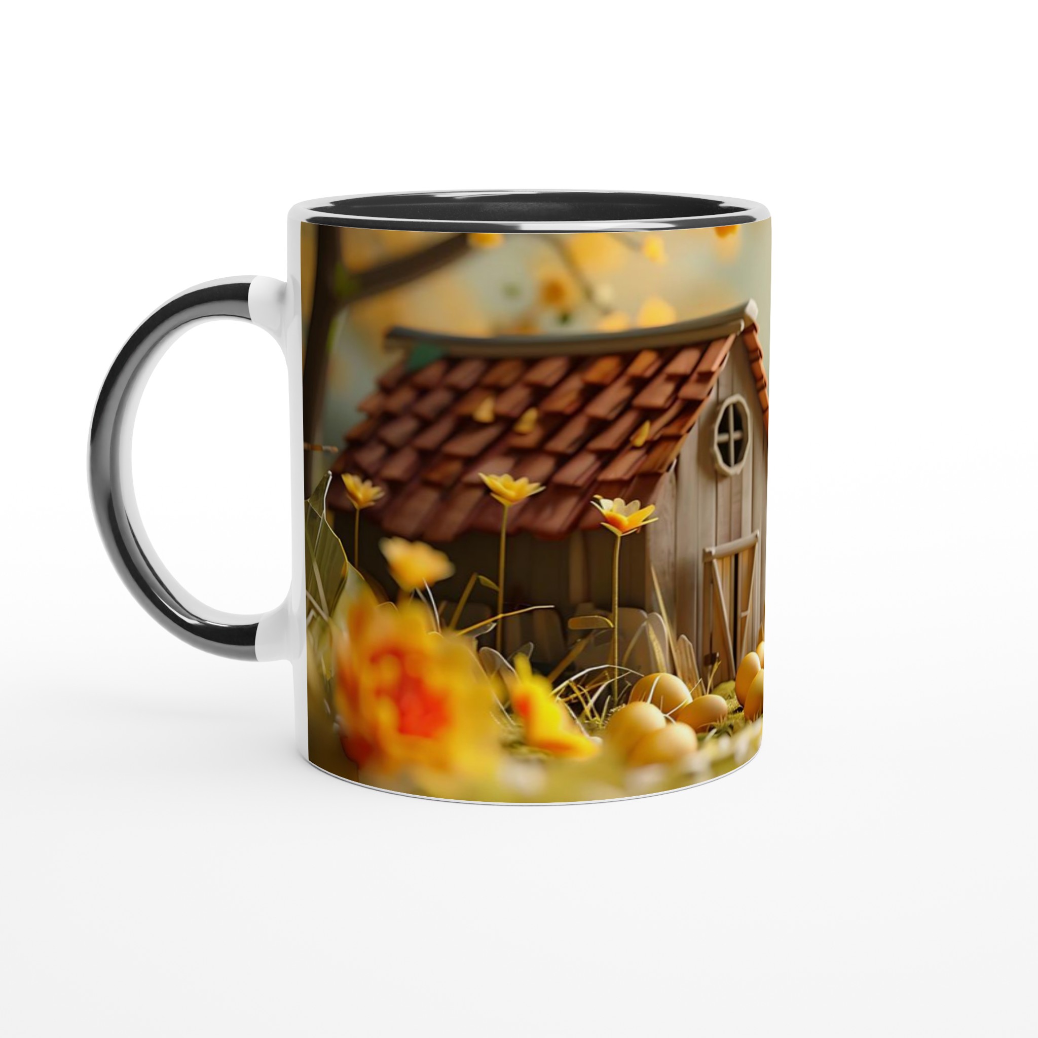 Påskens Charm: Söt kyckling & Ägg Keramisk Mugg – 11oz Kaffekopp i ditt färgval 7 f44f66a4-ddcd-4a4a-b4ef-8c9aef337d17