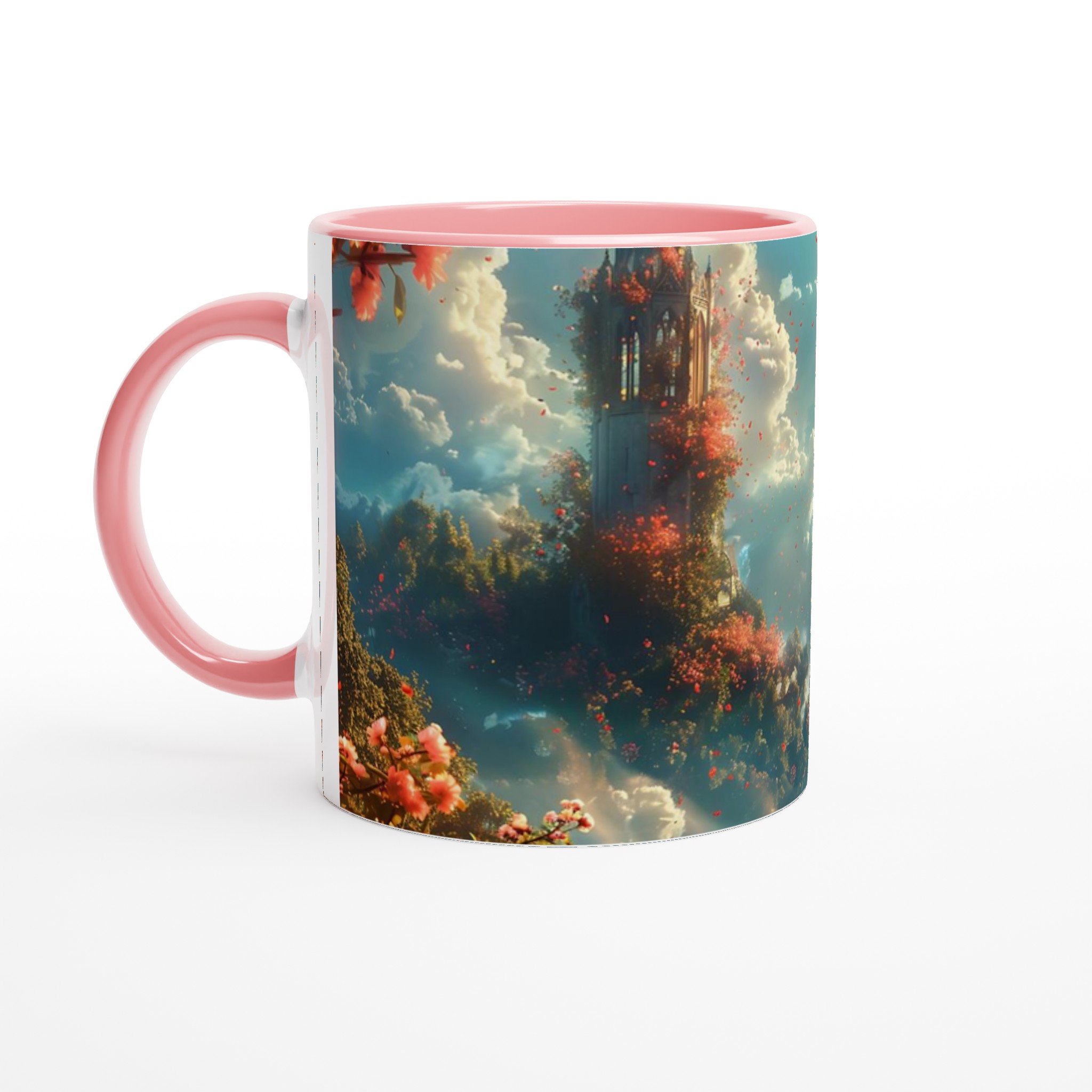 Magisk Blomstertorn Keramisk Mugg - 11oz Kaffemugg i ditt val av färger 6 f461075d-34b7-4708-83a7-fd533781f545
