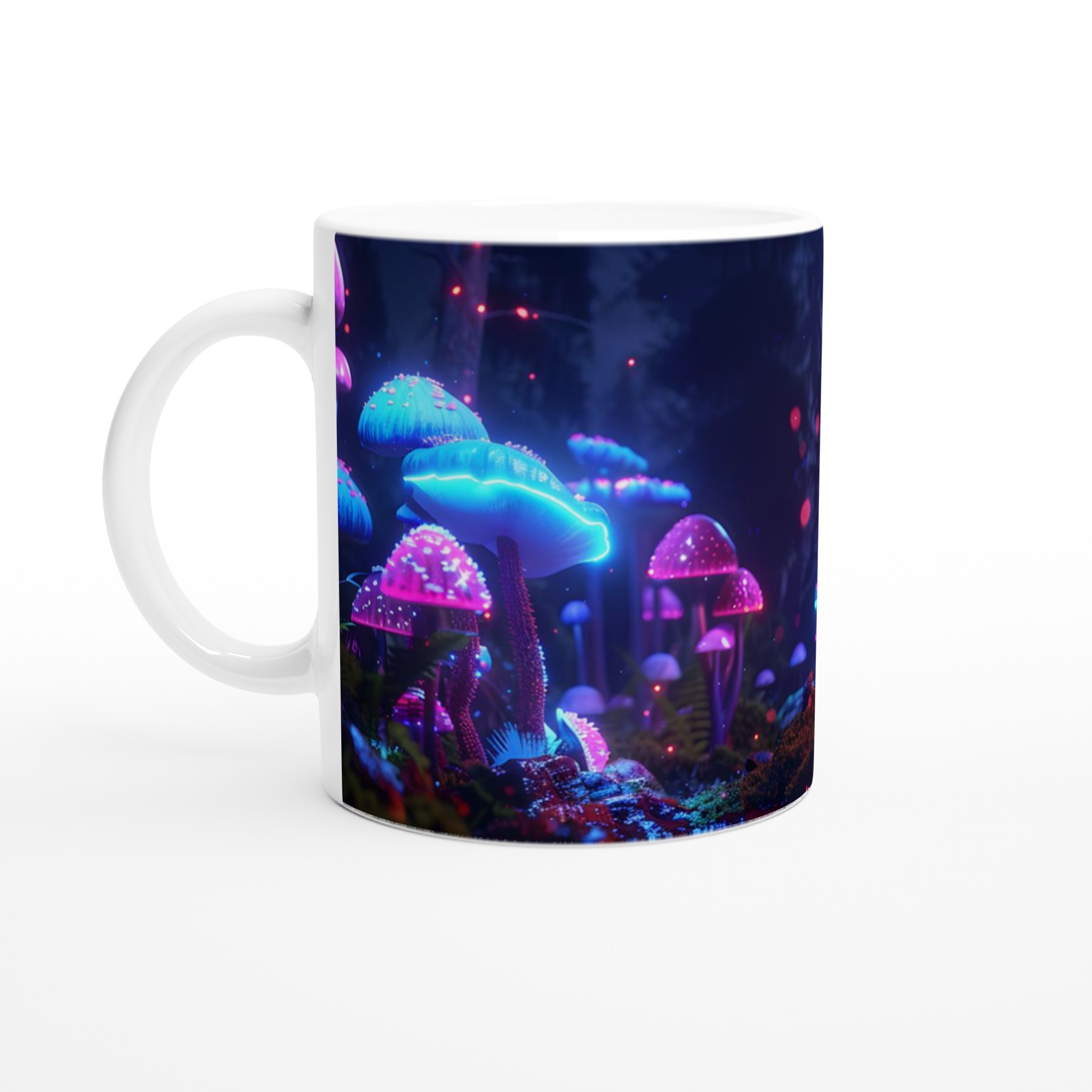 Neon Magisk Skog Mugg – Lysande Svampar & Drömska Färger – 11oz Premium Keramikmugg 1 f477a1e1-48c5-41d4-b7c8-ef447c4e58ba