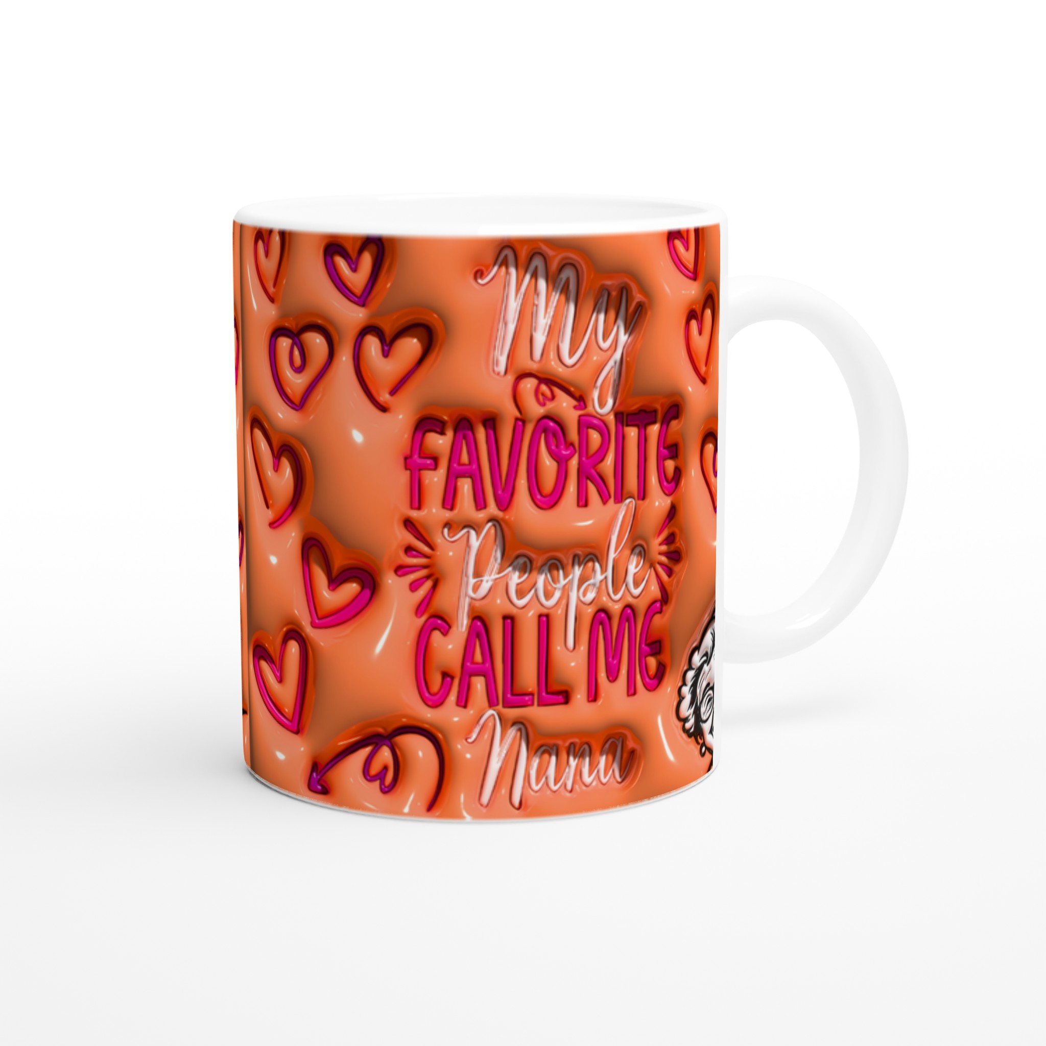 Min Favoritmugg: "My Favorite People Call Me Nana" Keramikmugg – En hjärtlig present till mormor/farmor 9 f479ffff-6583-4a87-8b44-fbcee04924df