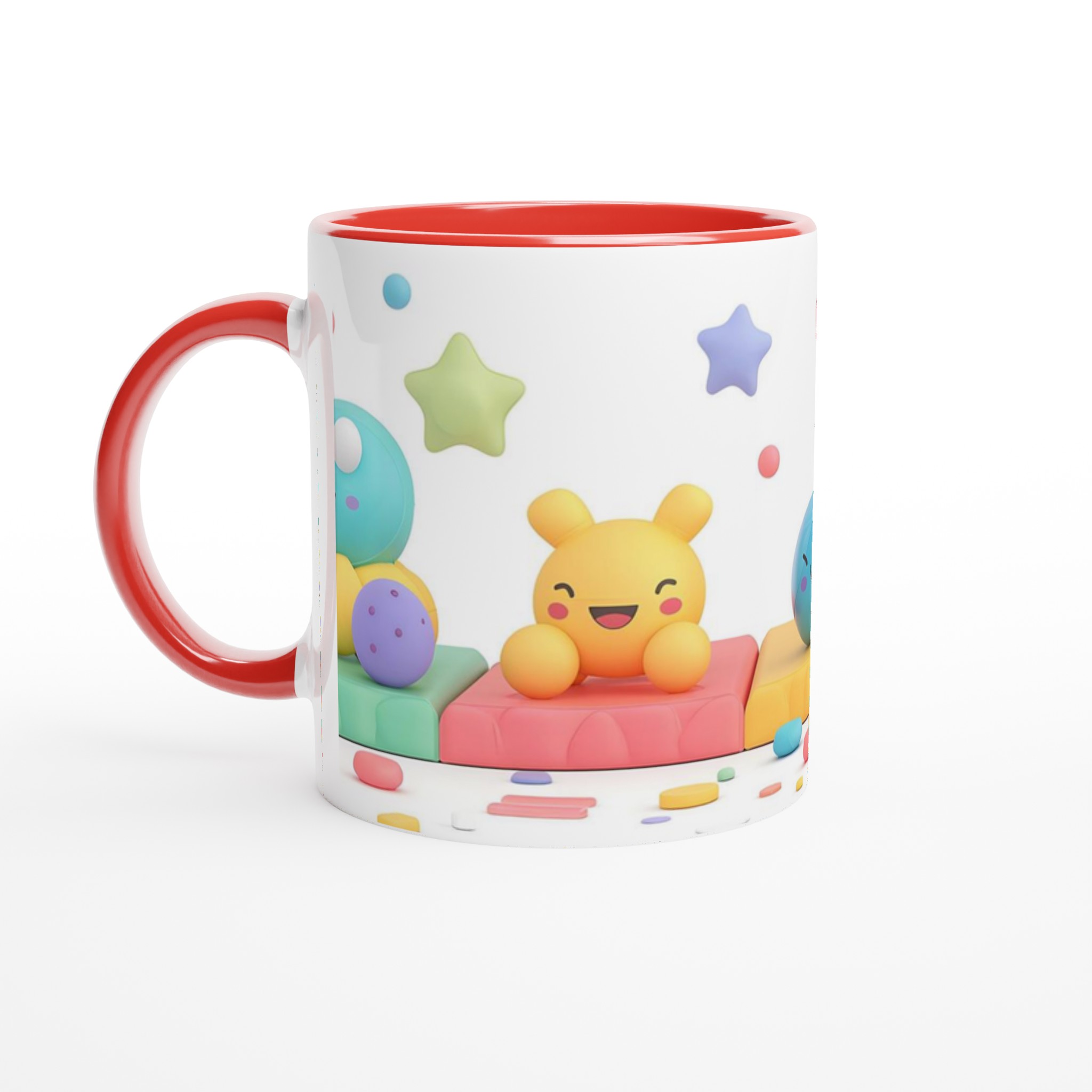 Pastell drömmar keramikmugg – Glada figurer och regnbågar i mjuk palett, 11 oz kaffemugg i flera färger 2 f4b030d9-7954-41f3-b8db-271b3137a73c