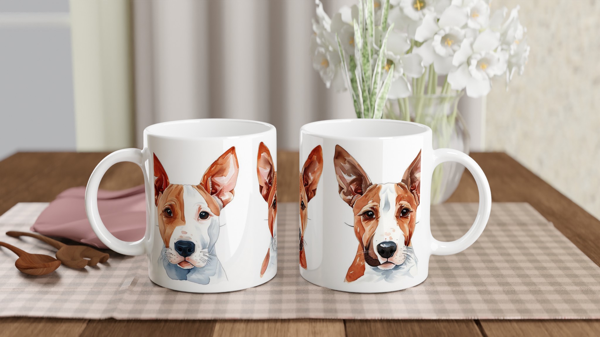 Vacker Basenji Akvarellmugg – Personlig Kaffekopp i Flera Färger 10 f4c3220e-4623-4517-b309-a50f57c85ce8