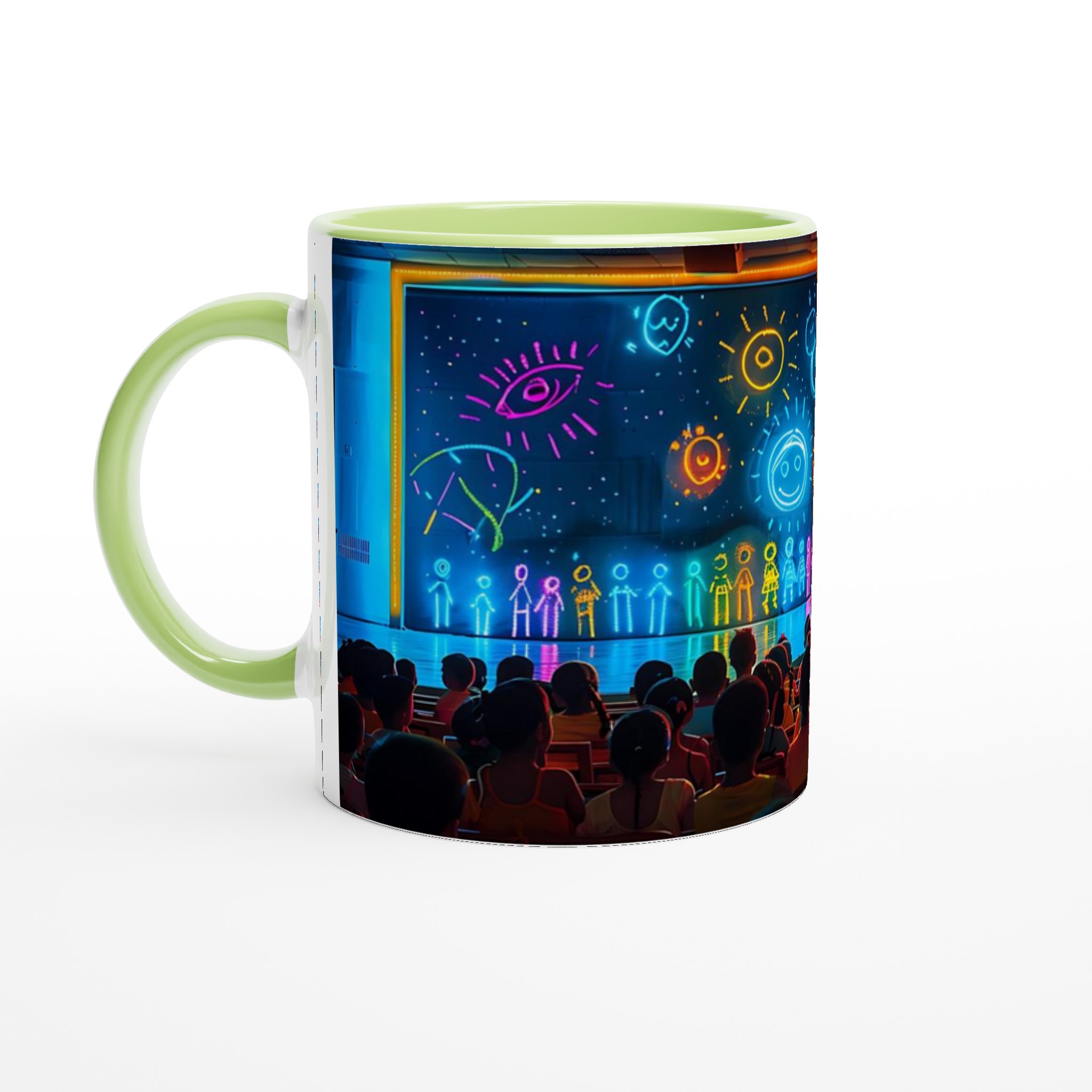 Neon-Glam Keramikmugg – Din Favoritdryck i Strålande Färger, 11 oz 3 f55954d2-be9b-44fc-b122-d0b191b28b57