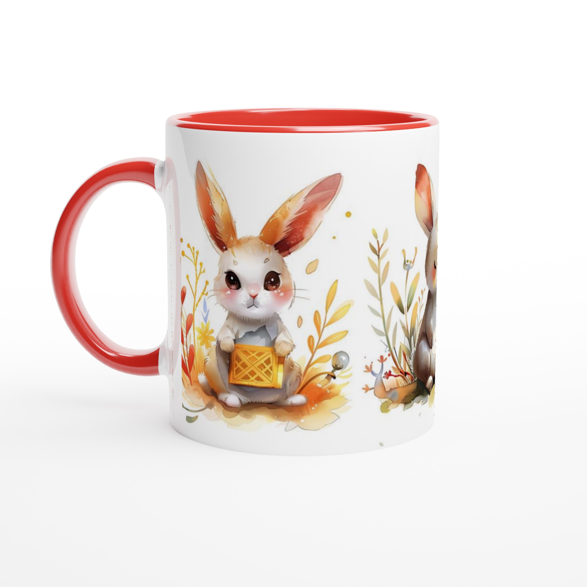 Söta Akvarellkaniner Mugg – Charmig 11oz Keramikmugg i Valfri Färg för Ditt Favorittryck 2 f57bd313-2f58-4f86-8876-107798d2a5e8