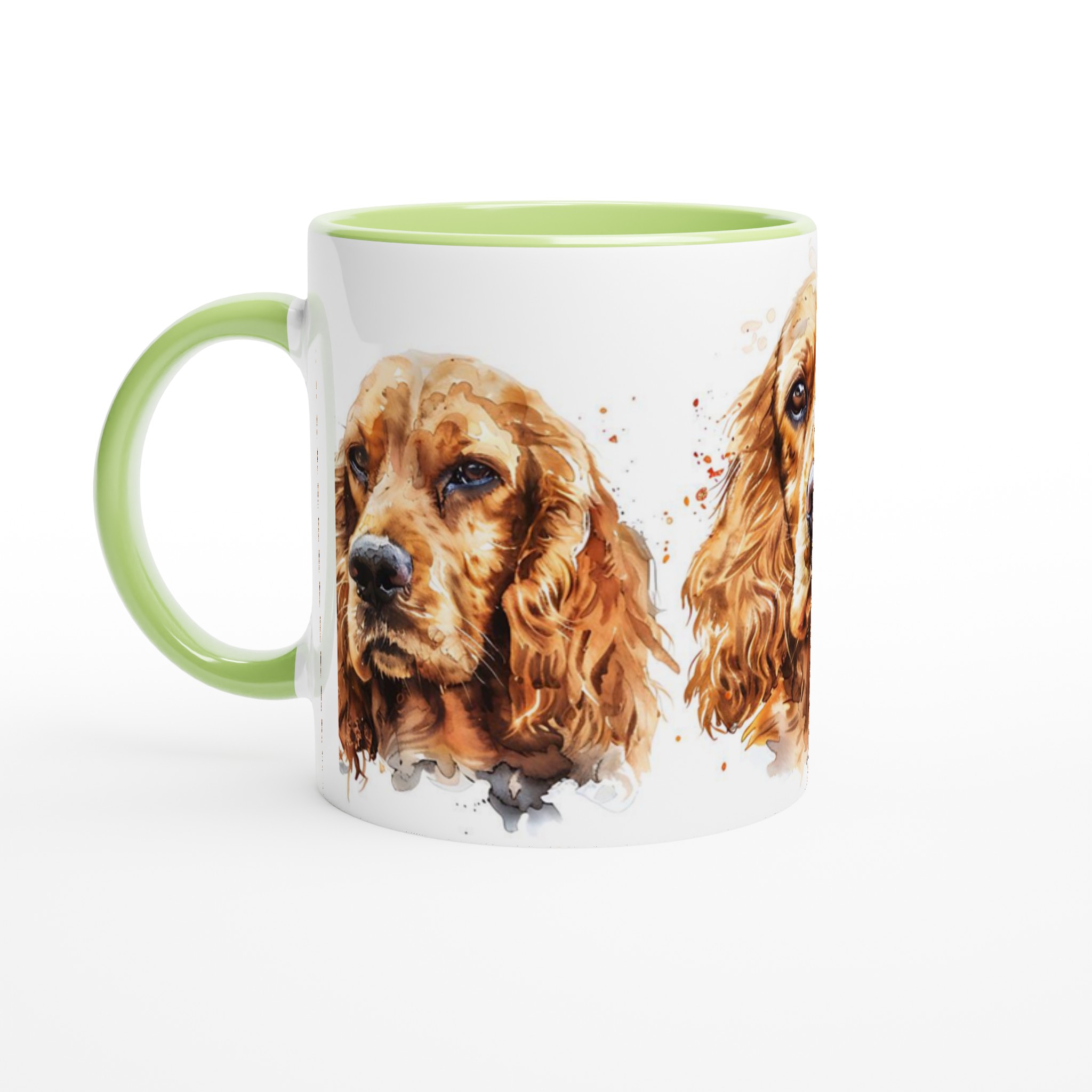 Vacker Cocker Spaniel Akvarellmugg – 11 oz Keramisk Kaffekopp för Hundälskare i Valfri Färg 6 f6303979-dee0-4425-a0de-280f00798f58