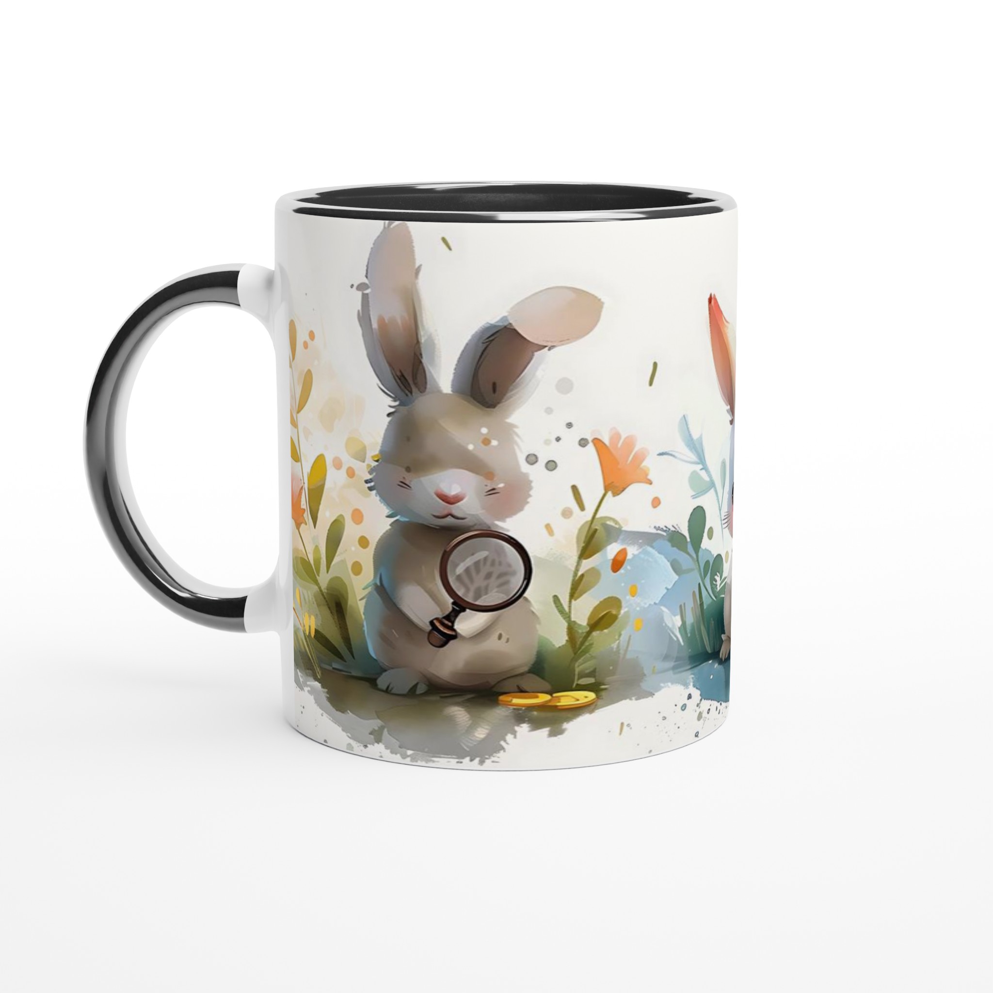 Söta Vattenfärgkaniner 11oz Keramisk Mugg – Välj bland 7 charmiga färger! 7 f656b246-bdbb-4e1d-b046-3ea2d5063360