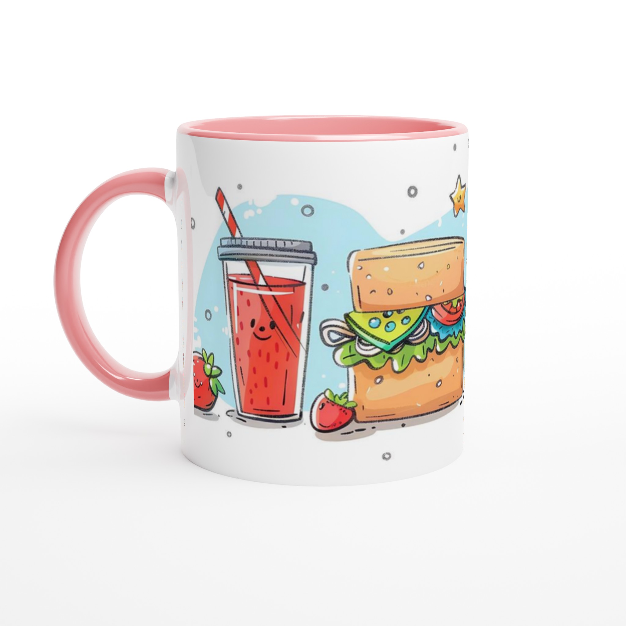 Söt Fika Vänner Keramikmugg – Glada Måltider i Pastell – 11oz Personlig Kaffekopp 6 f67600a3-c884-42a1-8b06-5cdcecd70ab8
