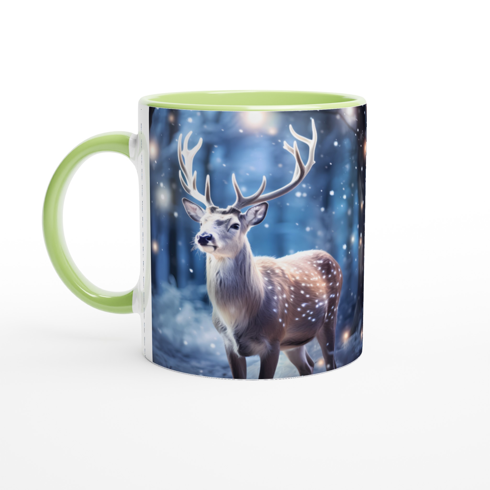 Magisk Vinterhjort 11oz Keramisk Mugg – Drick ditt kaffe i en förtrollad skog 3 f6859729-4e3c-411b-b1c5-dfd174df8ae8