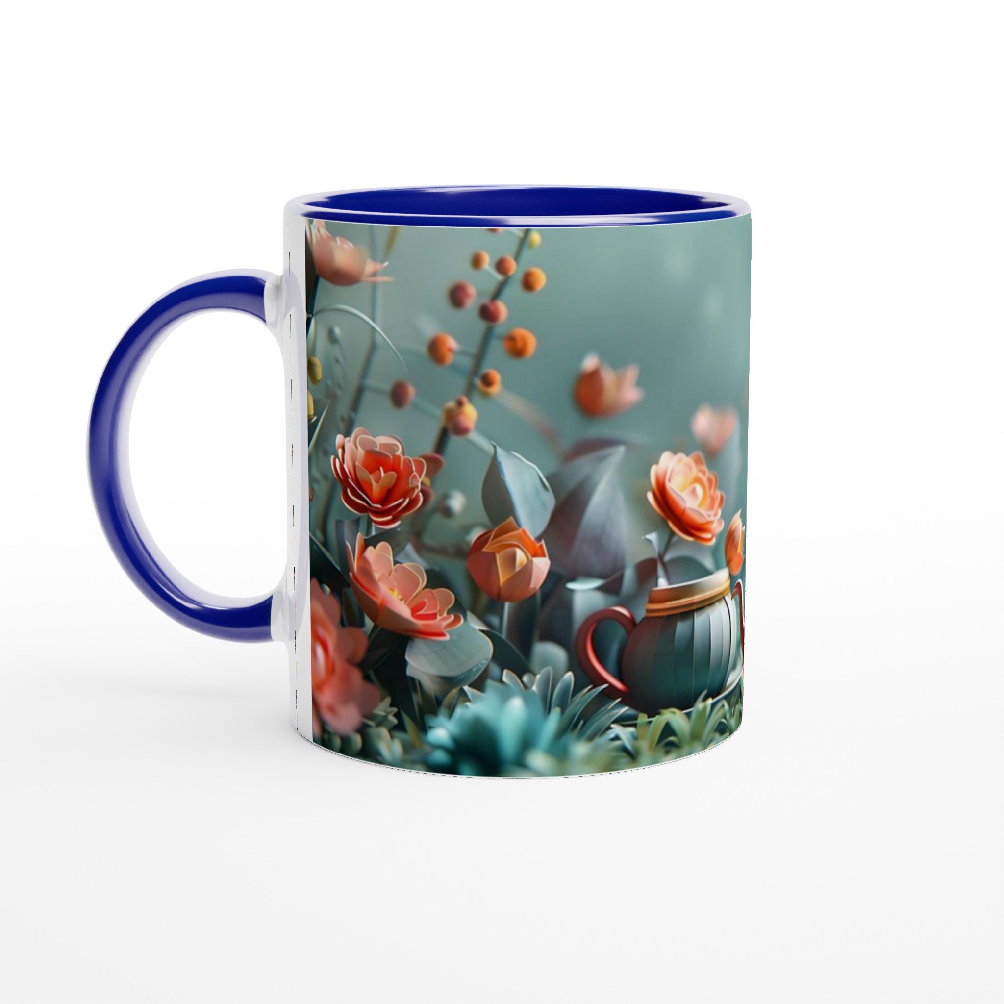 Förtrollande Blomsterträdgård 11oz Keramisk Mugg – Drick med Stil i Sju Levande Färger! 4 f6e659b1-7538-4444-b468-9dc6ed0ab4cc
