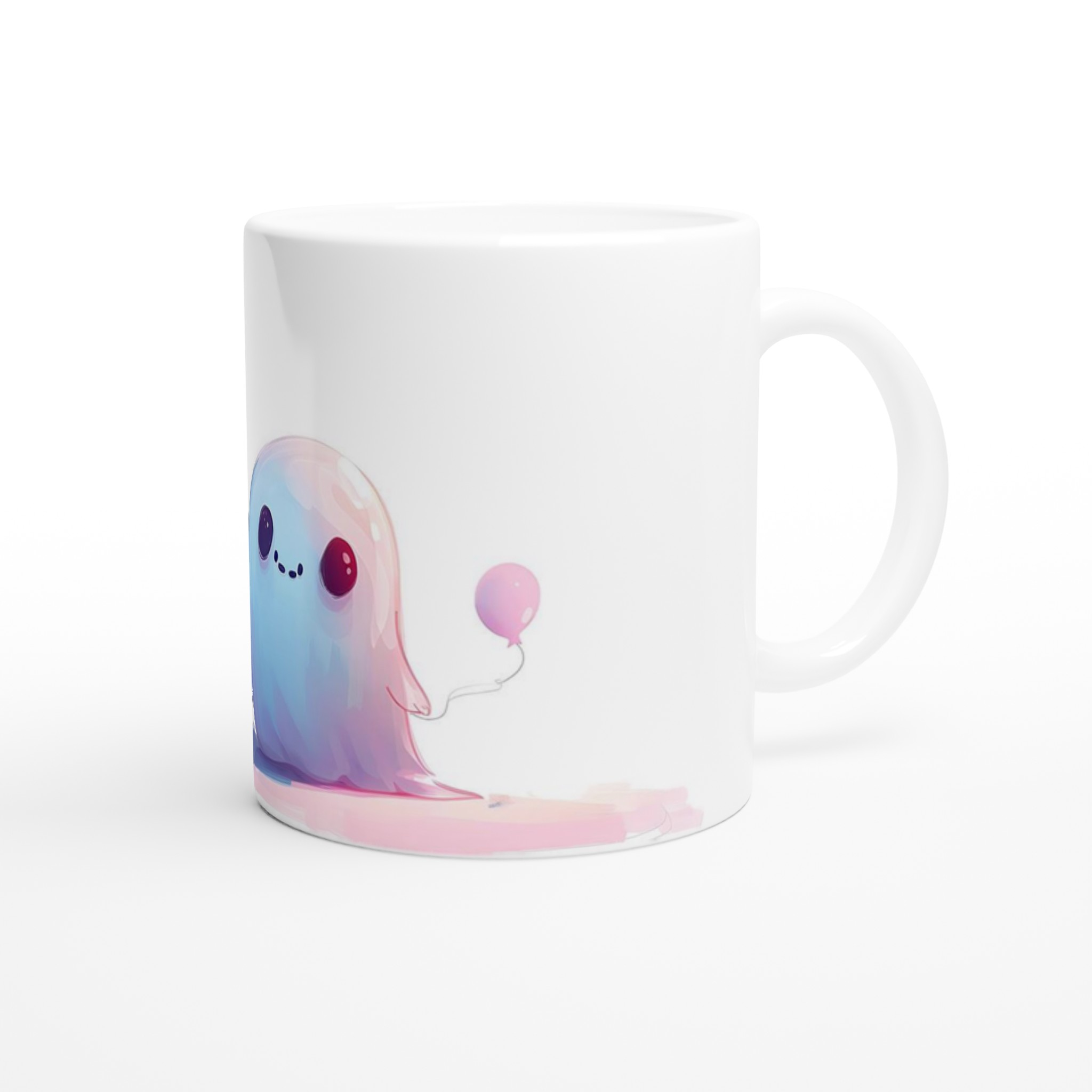 Söt Spöke med Ballonger - 11oz Keramisk Mugg i Valfri Färg 9 f6eeaa0d-dd22-4fe7-ad72-8713d1b55b54
