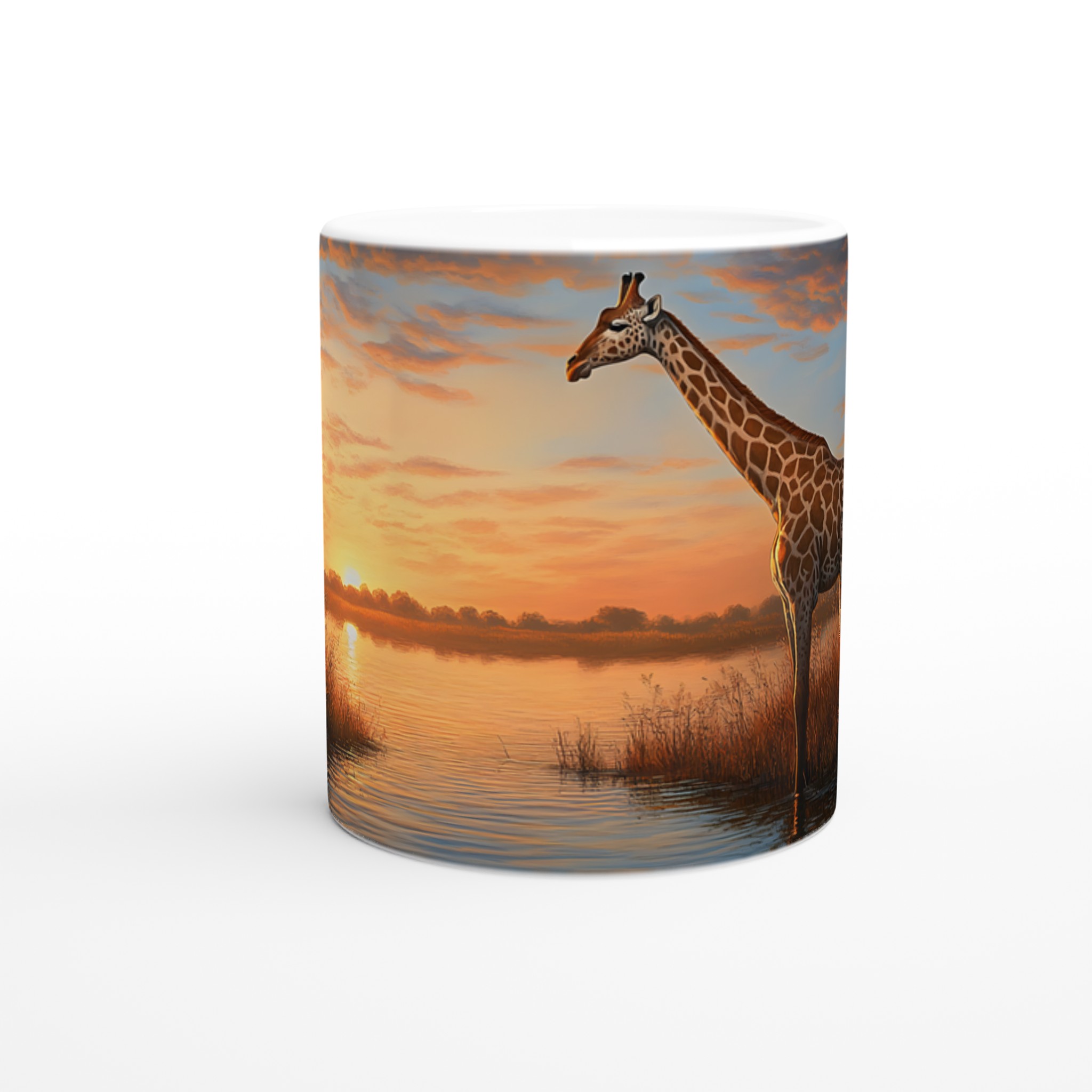 Giraff vid Solnedgång - Konstnärlig Keramikmugg i Valfri Färg 8 f7a7bce5-4302-4020-a68a-733dbfa35c26