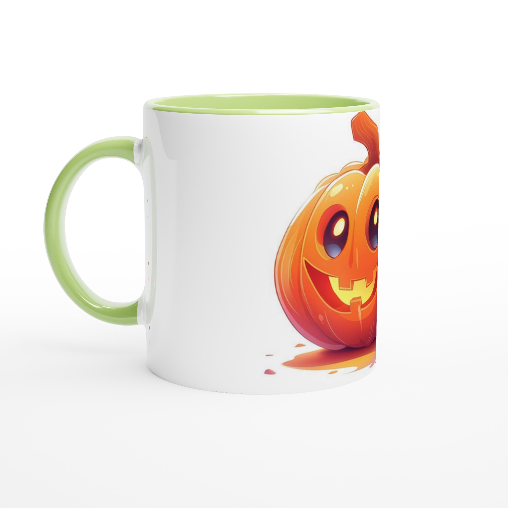 Busig Halloween Pumpa Mugg – Lysande Vit Keramisk Mugg för Skrämmande Goda Drycker 3 f8250b5e-e4b2-42bf-a985-2fb2e92e47e6