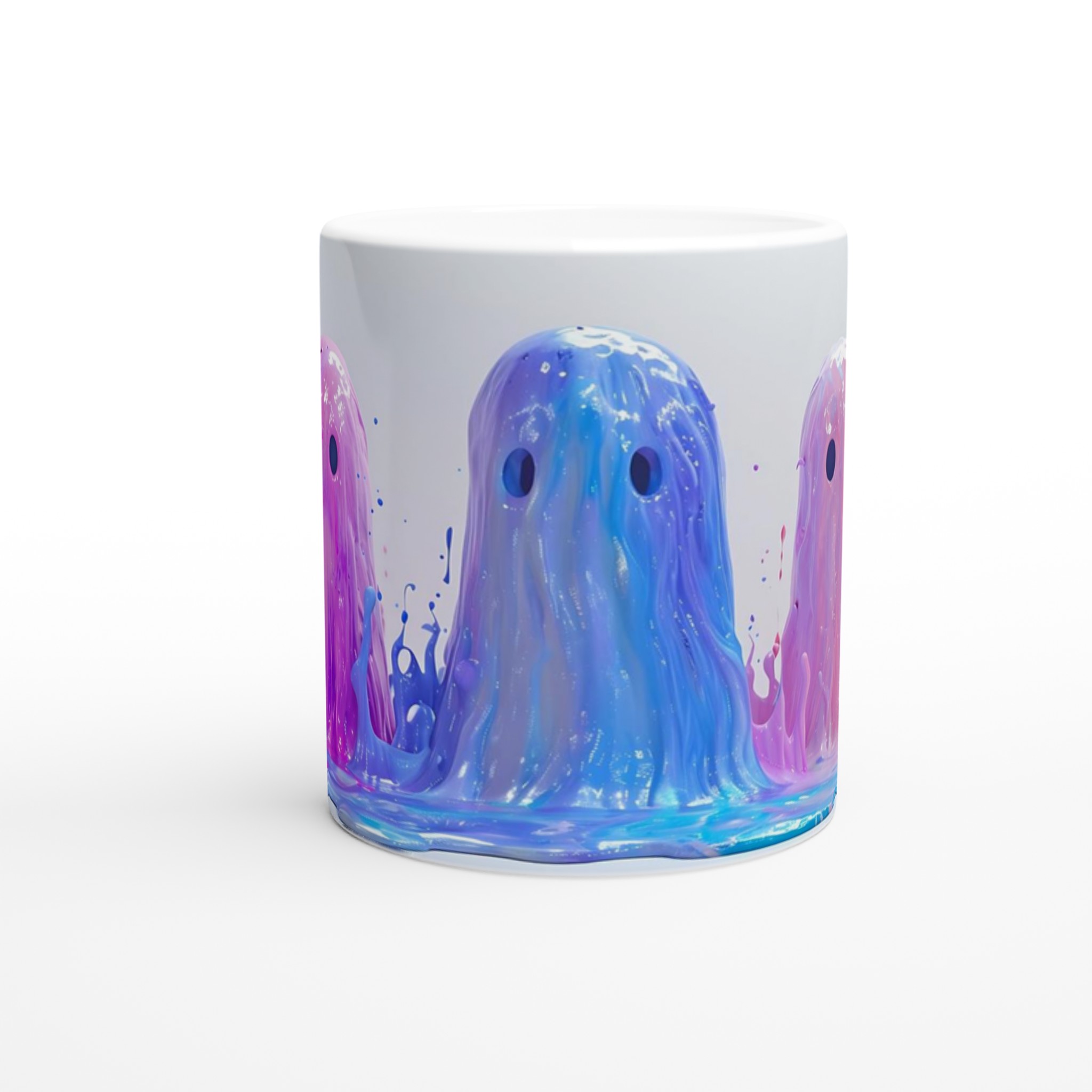 Mångfärgad Splatter Spöke 11oz Keramisk Mugg – Lekfull Design i Flera Färger 8 f82b8b43-c962-4e46-90d9-e3ea958f5138