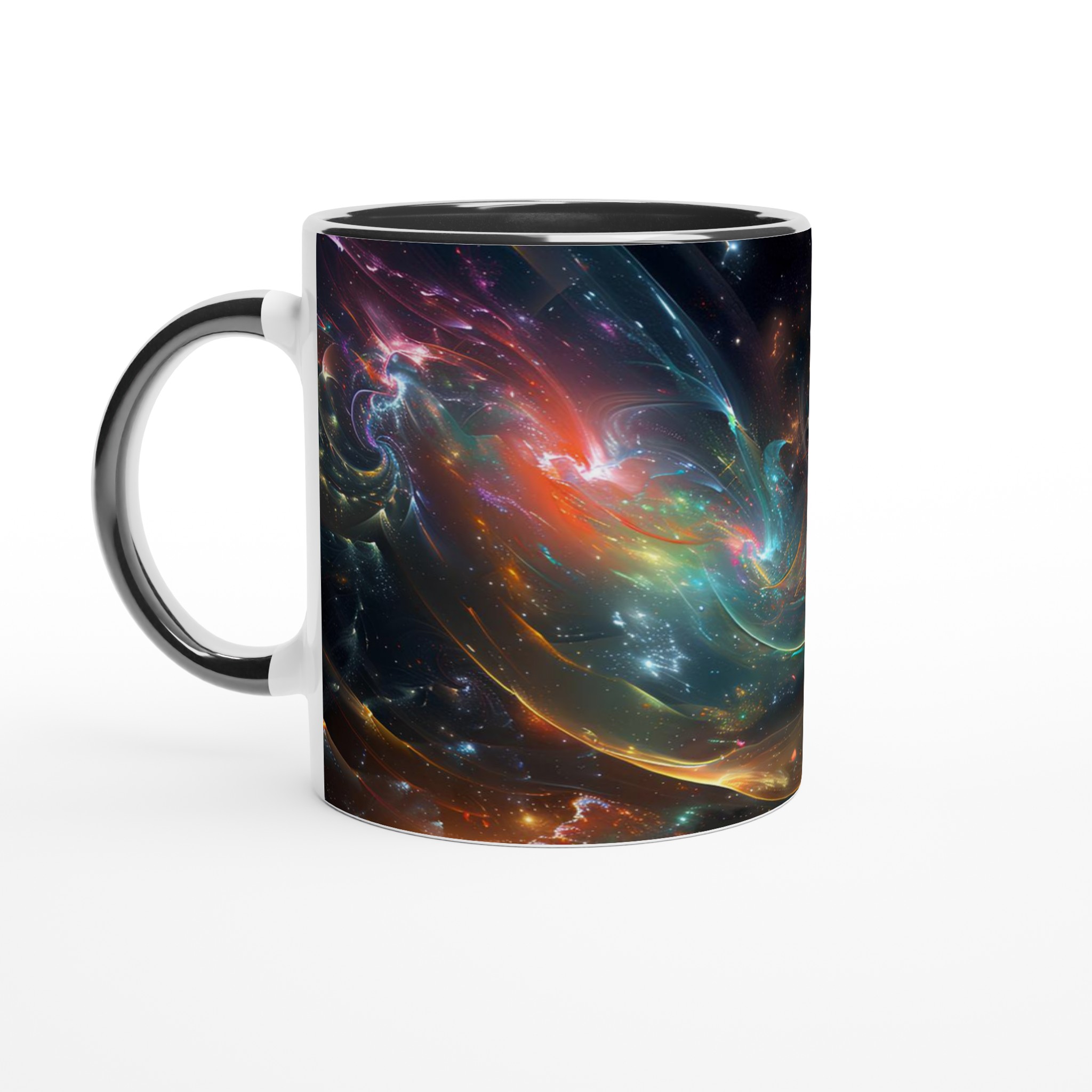Kosmisk Dans 11oz Keramikmugg – Universums Färgexplosion på Din Frukostkopp 7 f84230ce-a1df-4341-b5aa-cb8efc8f3f52
