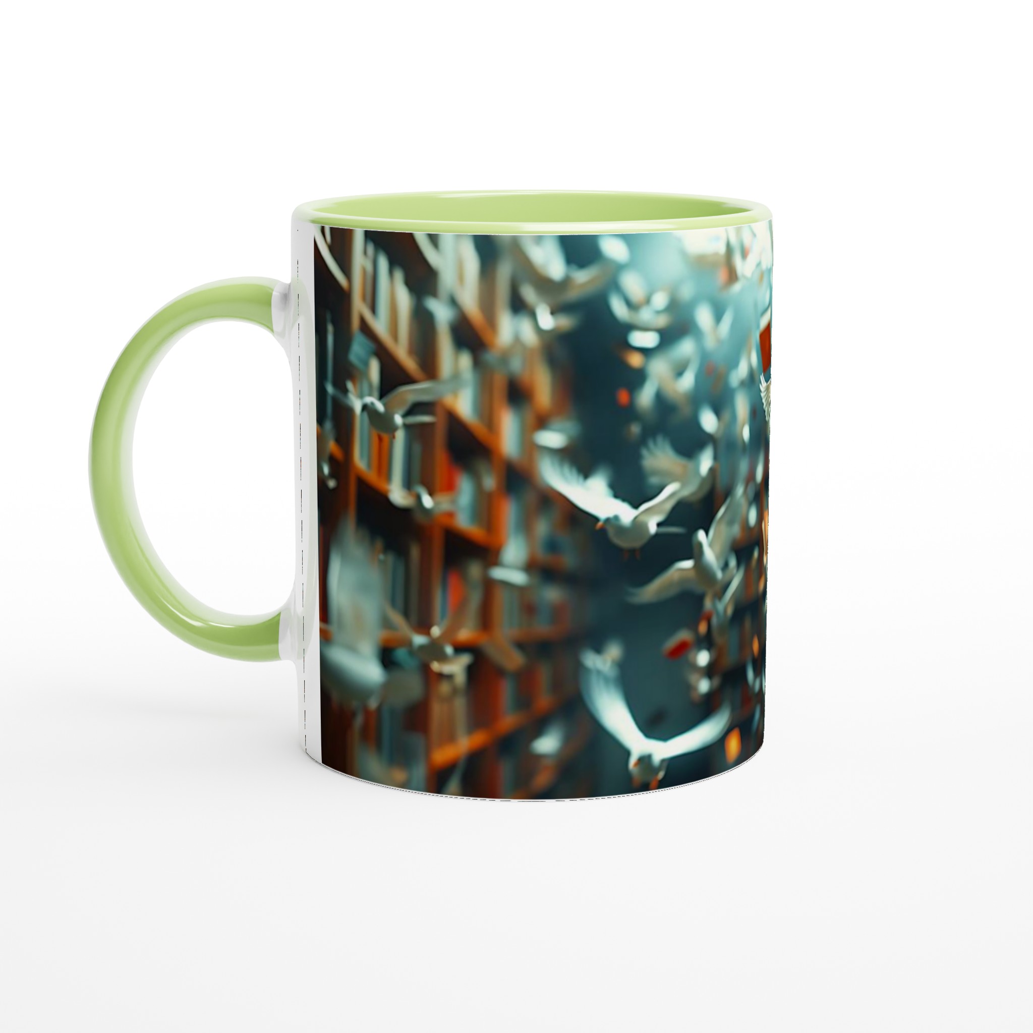 Magiska Flygande Böcker Mugg – 11 oz Keramisk Mug för Litteraturälskare i Valfri Färg 3 f87230a6-2f29-4416-9dde-683a38943dcb